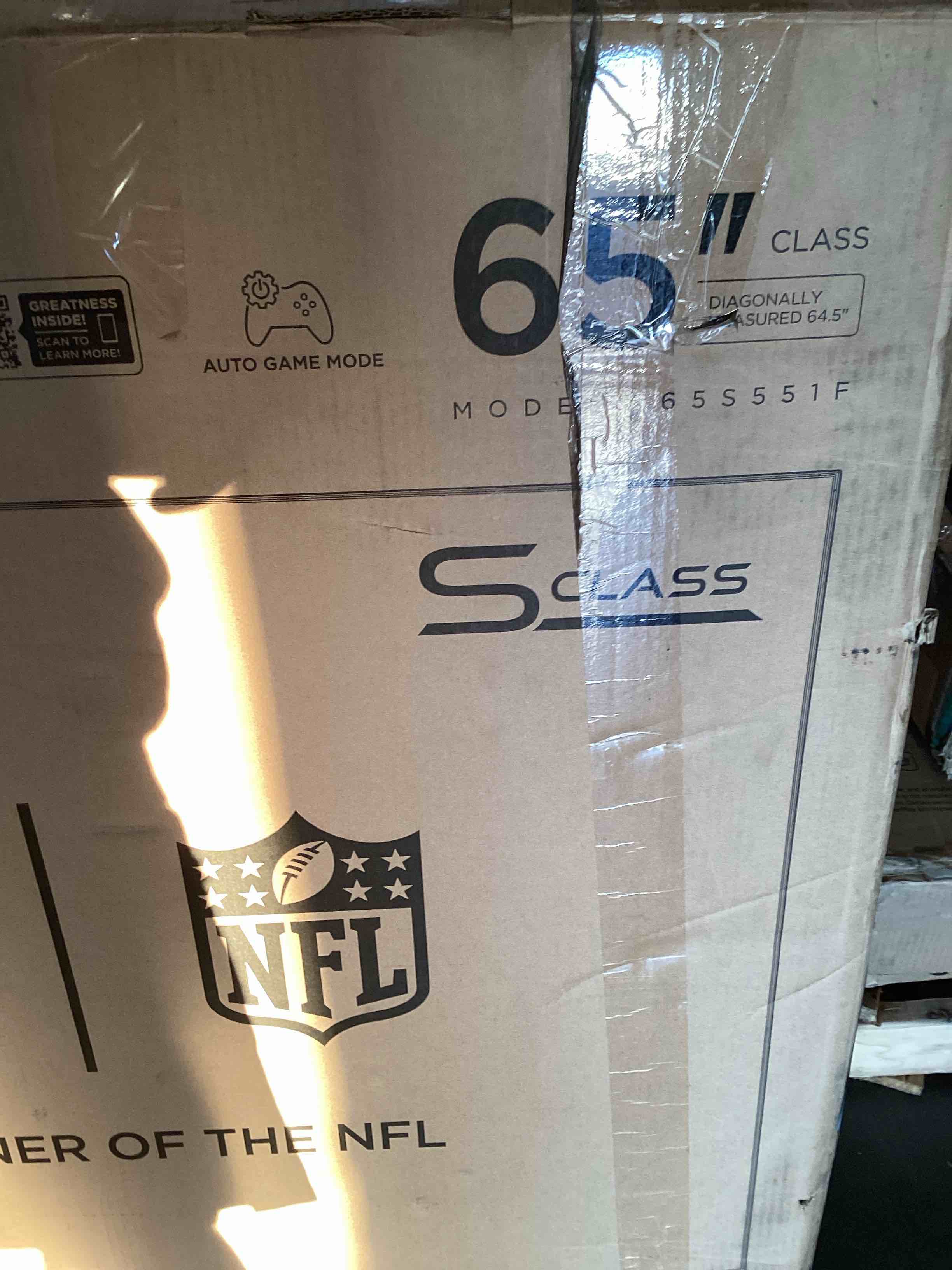 Condition photo showing As Is for TCL 65-Inch Class S5 UHD 4K LED Smart TV with Fire TV (65S551F, 2024 Model), Dolby Vision, HDR PRO+, Dolby Atmos, Alexa Built-in with Voice Remote, Apple AirPlay 2 Compatibility, Streaming Television