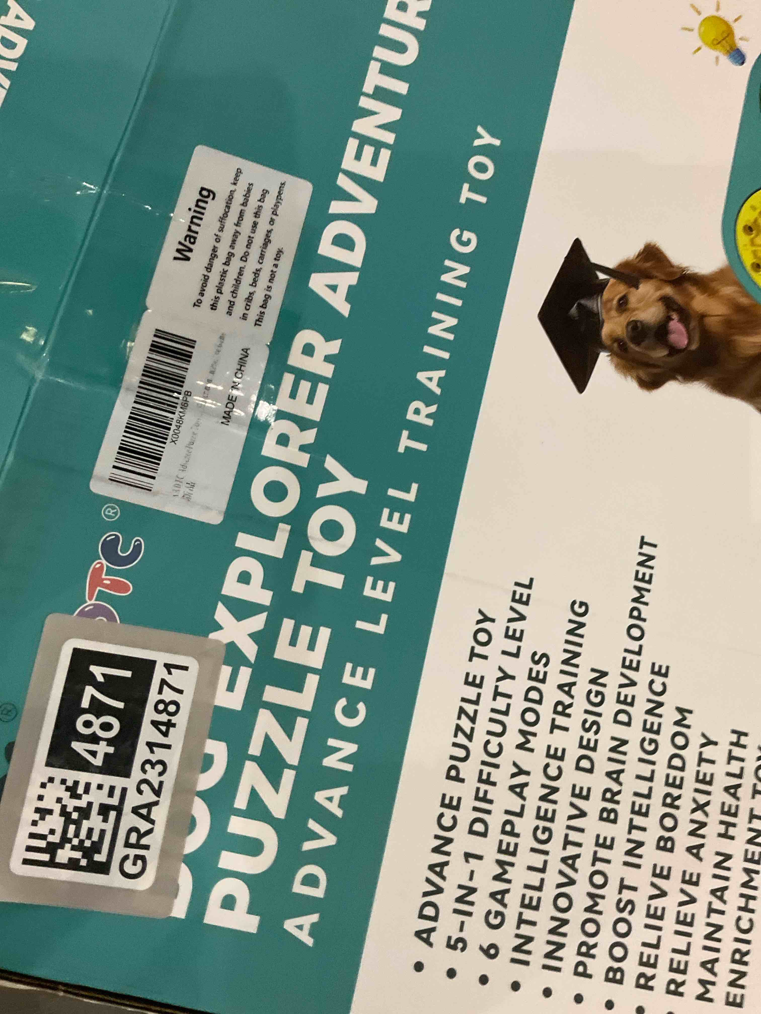 KADTC Advance Puzzle Toys for Smart Dog Level 5 in 1 Complicated Difficult Challenging Puzzles Small/Medium/Large Dogs Brain Mental Stimulation Puppy Boredom Busters Enrichment Interactive Game