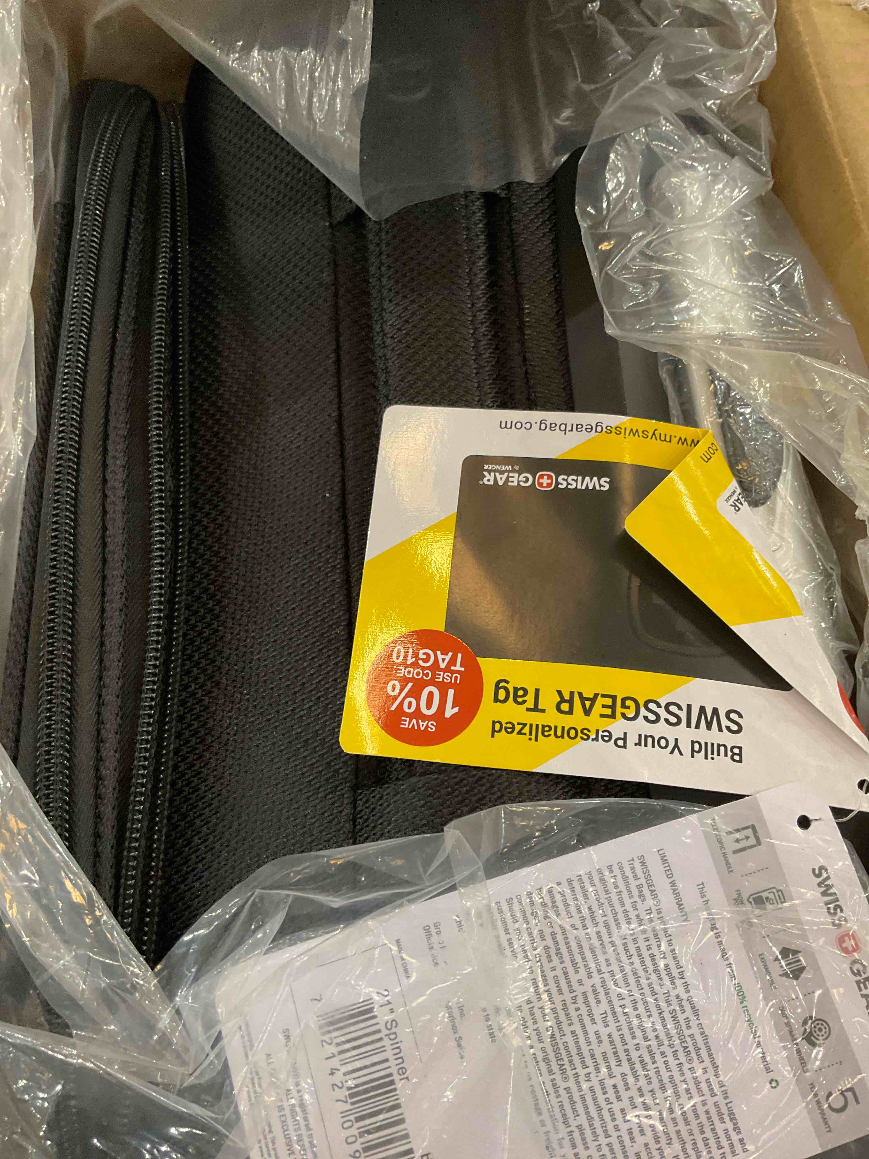 Swiss gear Simon softside luggage with spinner wheels, black