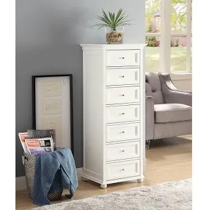 Arsenie 7 Drawer Lingerie Chest Color: White