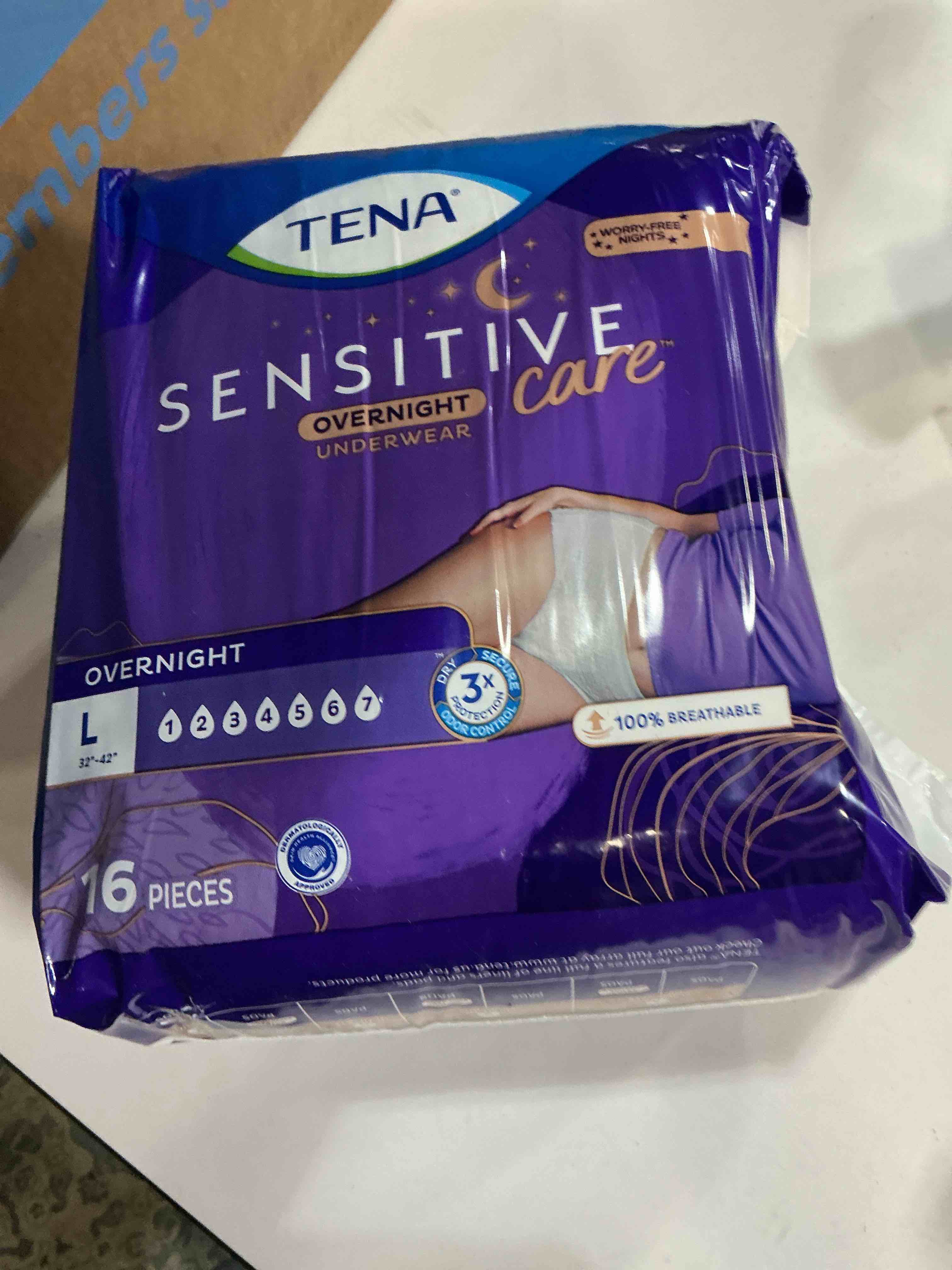 Condition photo showing New/Like New for Tena Sensitive Care Overnight Incontinence Underwear - Large - 16ct