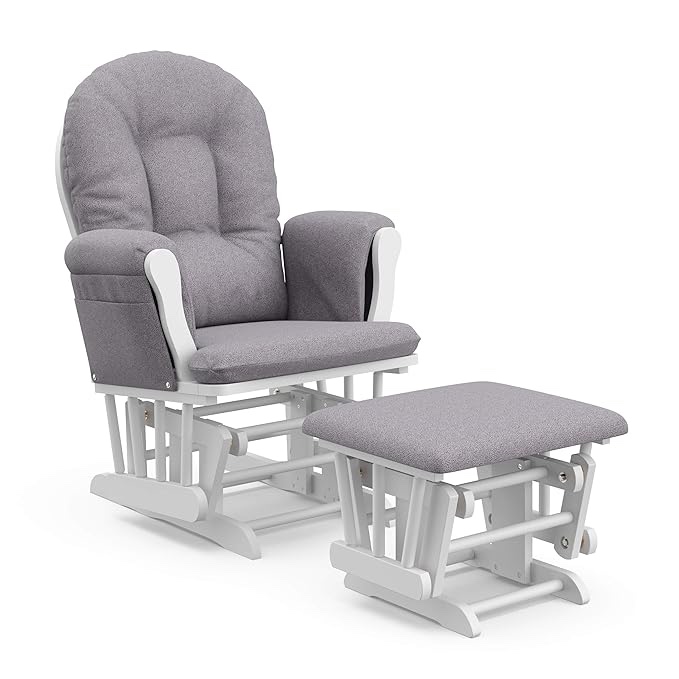 Storkcraft Premium Hoop Glider & Ottoman 