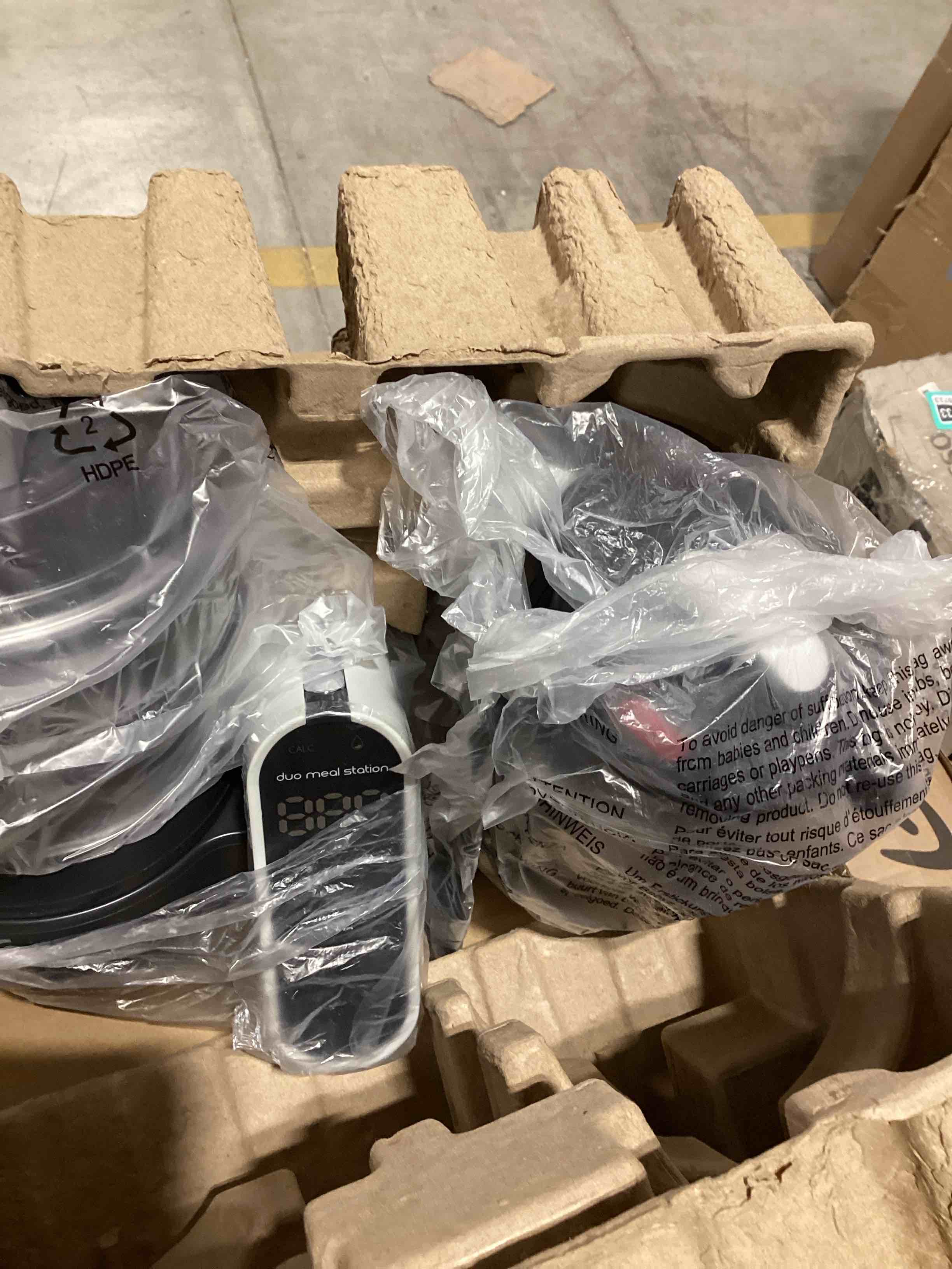 Condition photo showing New/Like New for Babymoov Duo Meal Station Grey: Multi-Speed Baby Food Maker Steamer and Puree Blender, Baby Food Processor that warms & defrosts (Nutritionist Approved) Industrial Grey