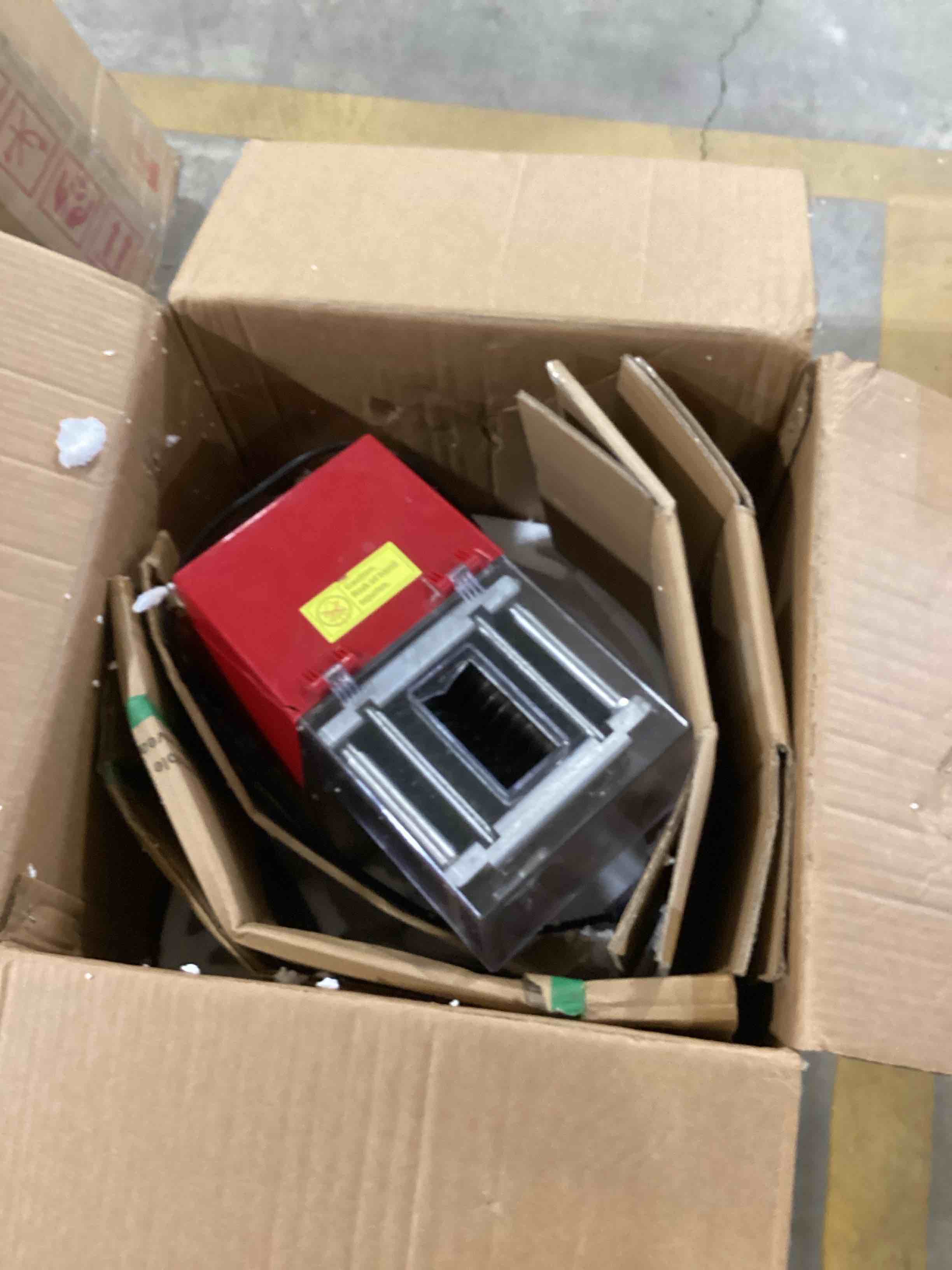 Condition photo showing As Is for Newhai 850W Meat Cutter Machine, Commercial Meat Cutting Machine 10mm Heavy Duty, Stainless Steel Meat Slicer Shredder Restaurant, for Boneless Meat Soft Vegetables Meat thickness: 10mm