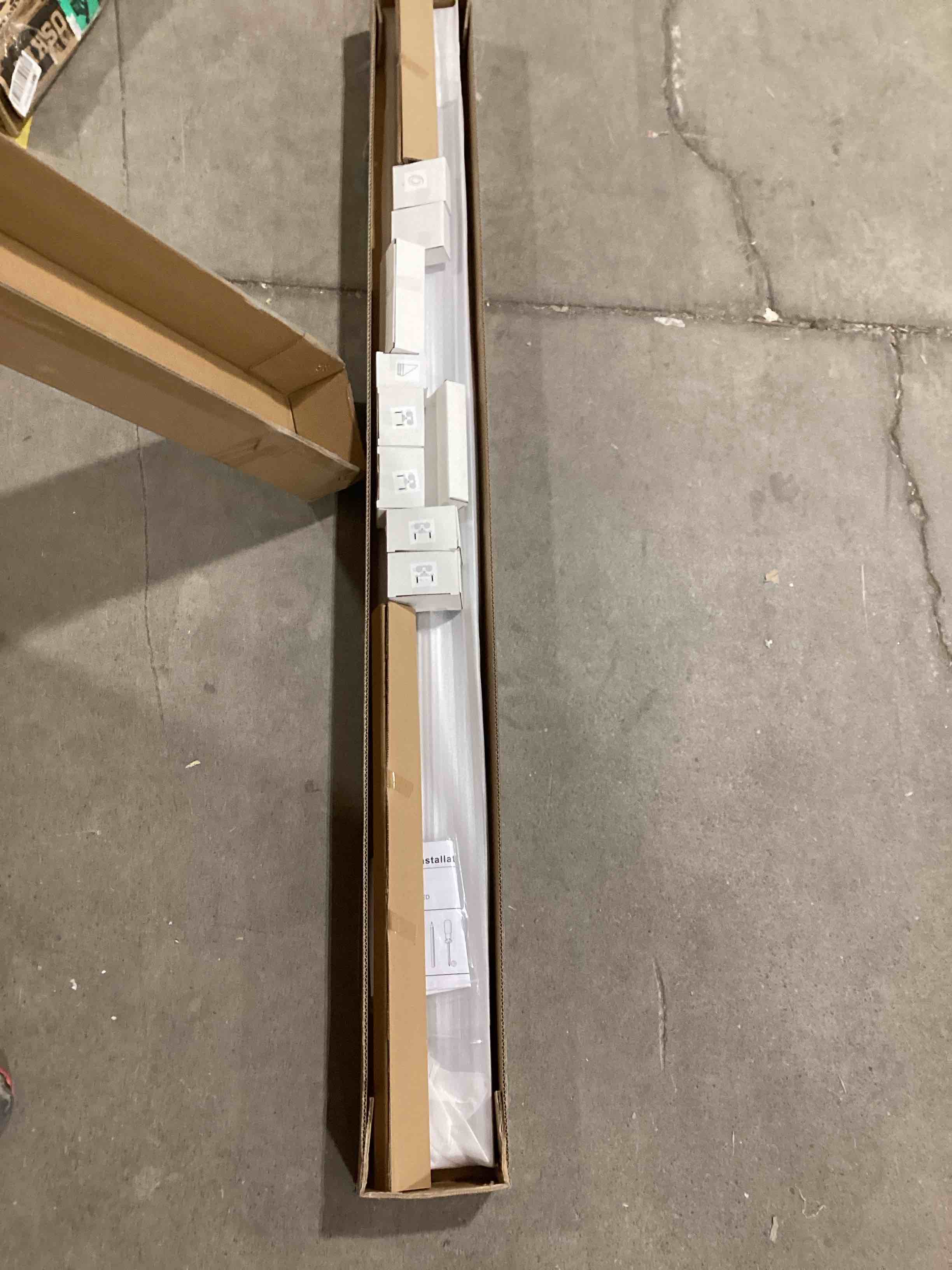 Condition photo showing As Is for jubest bypass door hardware 60", aluminum sliding closet door hardware set with finger pull included, smoothly and quietly, for 2 door system, fit door thickness 1 3/8" or 1 3/4", easy to install