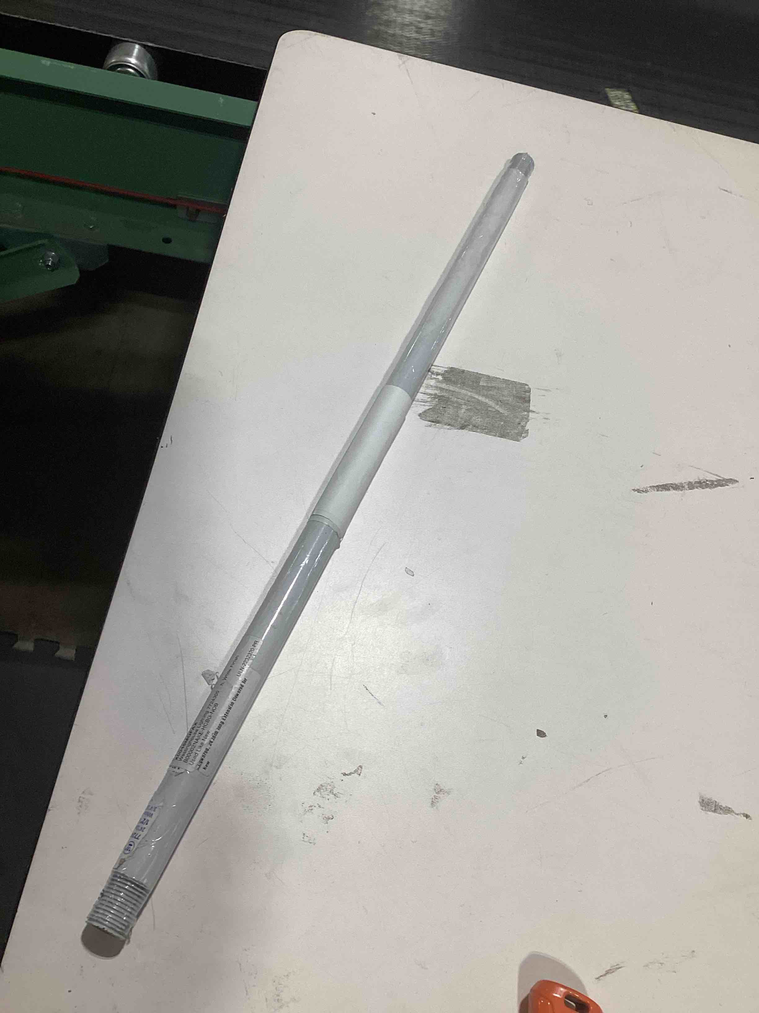 Condition photo showing New/Like New for westinghouse lighting 7724300 extension down rod, 1/2-inch id by 24-inch, white finish white finish 1/2-inch id by 24-inch