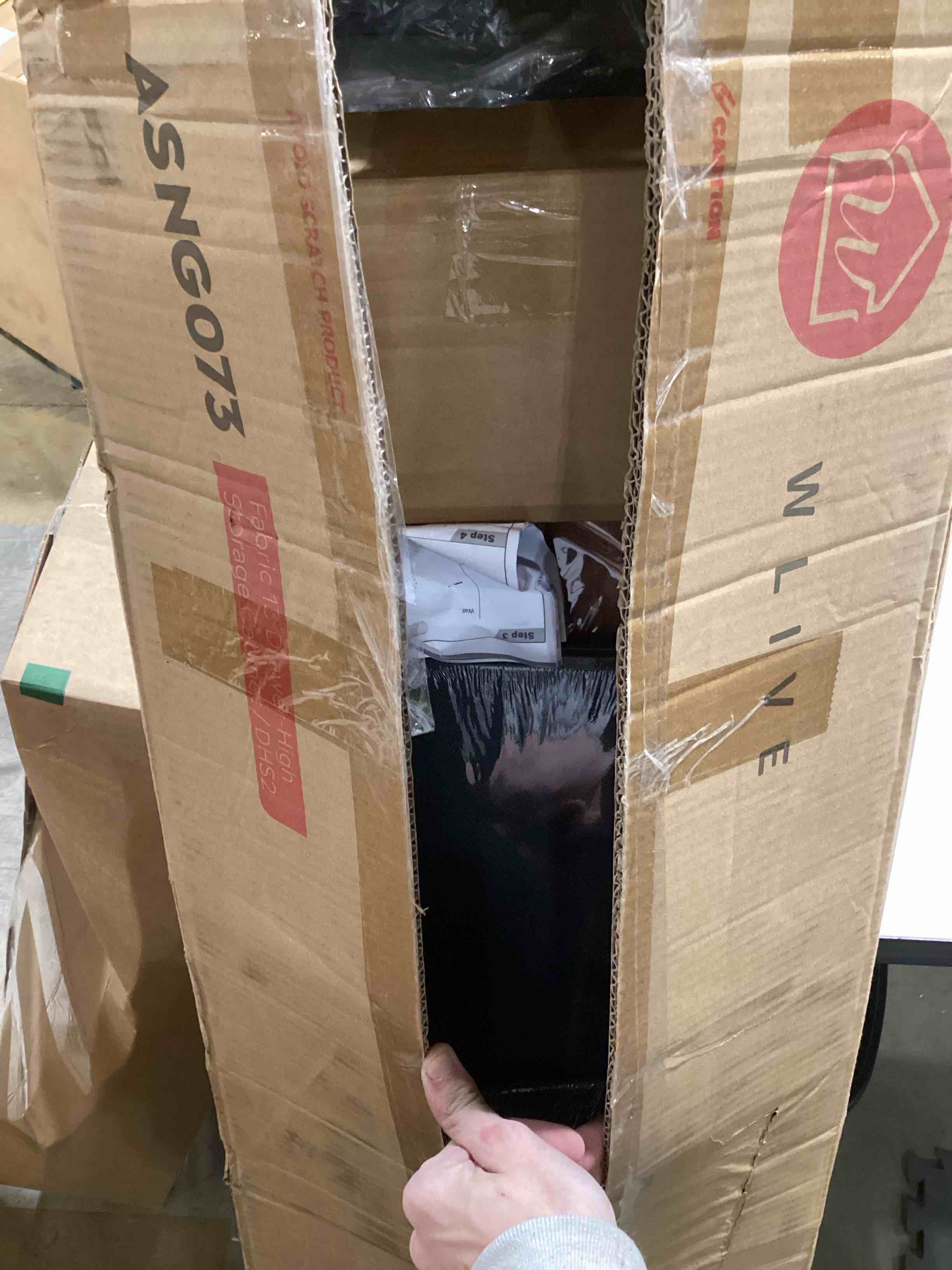 WLIVE Tall Dresser for Bedroom with 13 Drawers, Storage Dresser Organizer Unit, Fabric Dresser for Bedroom, Closet, Chest of Drawers, Steel Frame, Wood Top, Rustic Brown Wood Grain Print