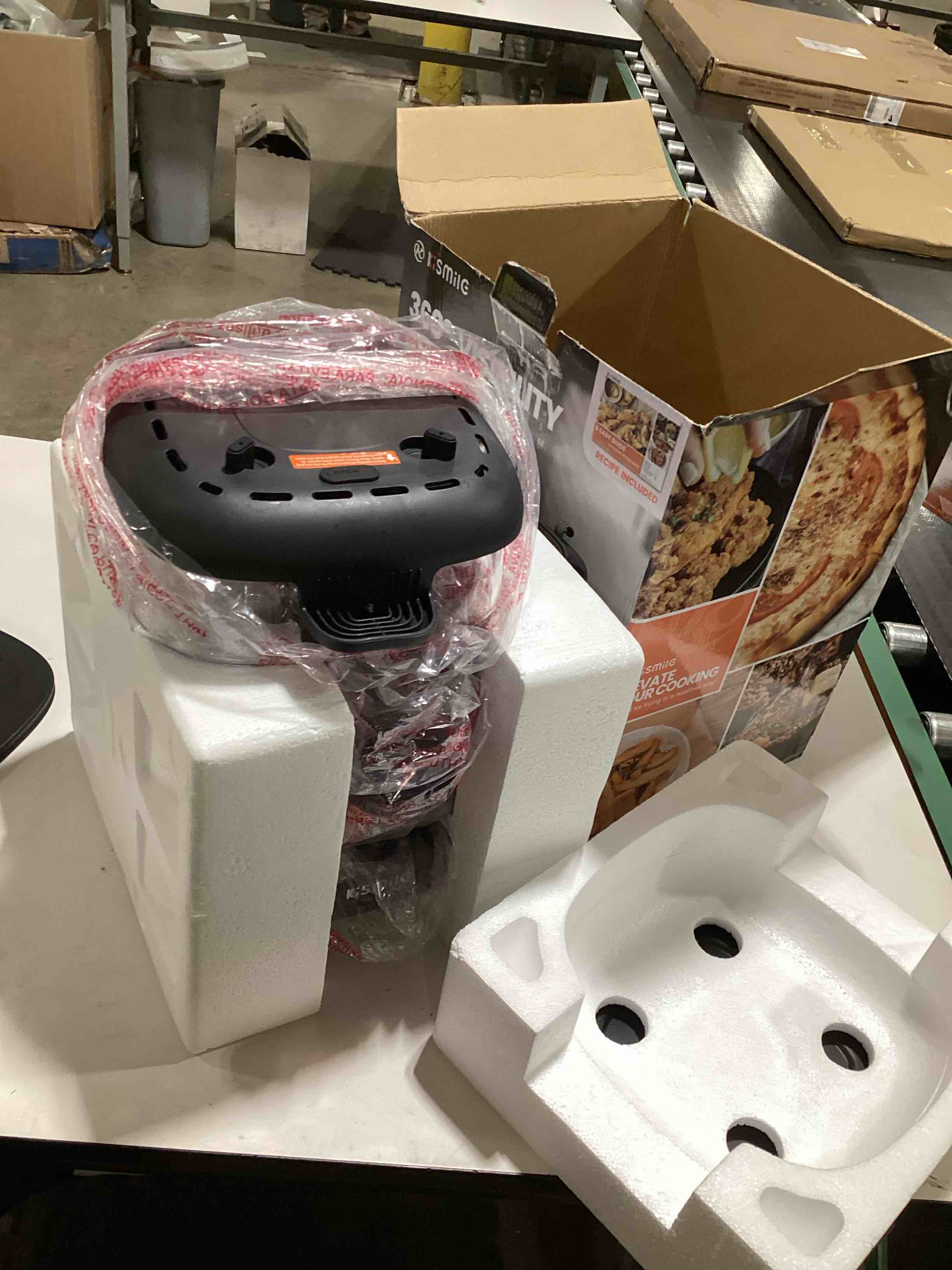 Kismile 5-in-1 Portable Glass Air Fryer, 2.6QT & 4.7QT Dual Glass Containers with Lids, 85% Less Oil, Compact Smart Air Fryer Oven for Deep Roast, Crisp, Keep Warm – Freezer & Dishwasher Safe Not tested