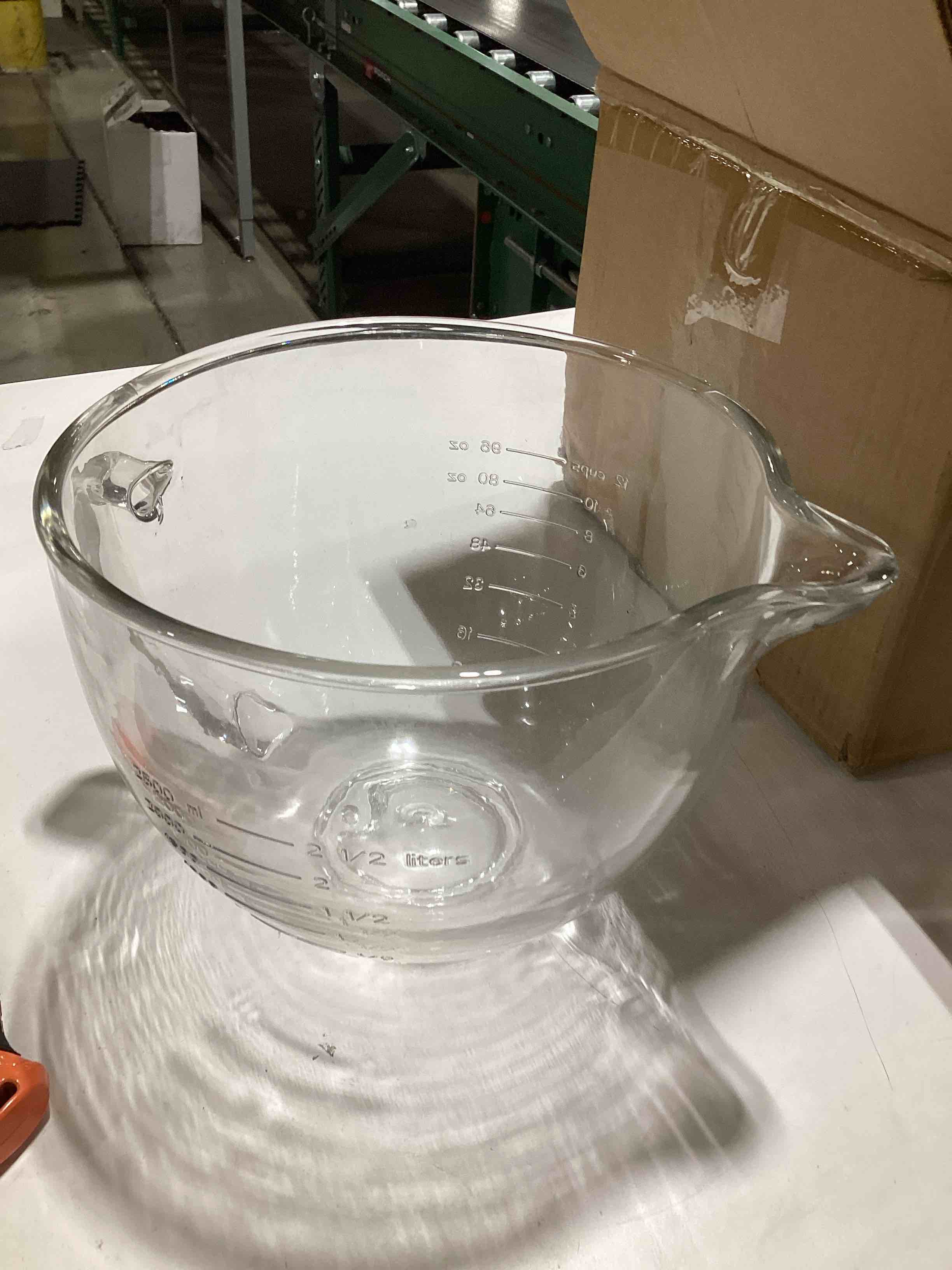 MOLIGOU Glass Mixing Bowl for Kitchenaid 4.5 and 5 Quart Tilt-head Stand Mixers, 5 Quart Glass Kitchenaid Mixer Bowl