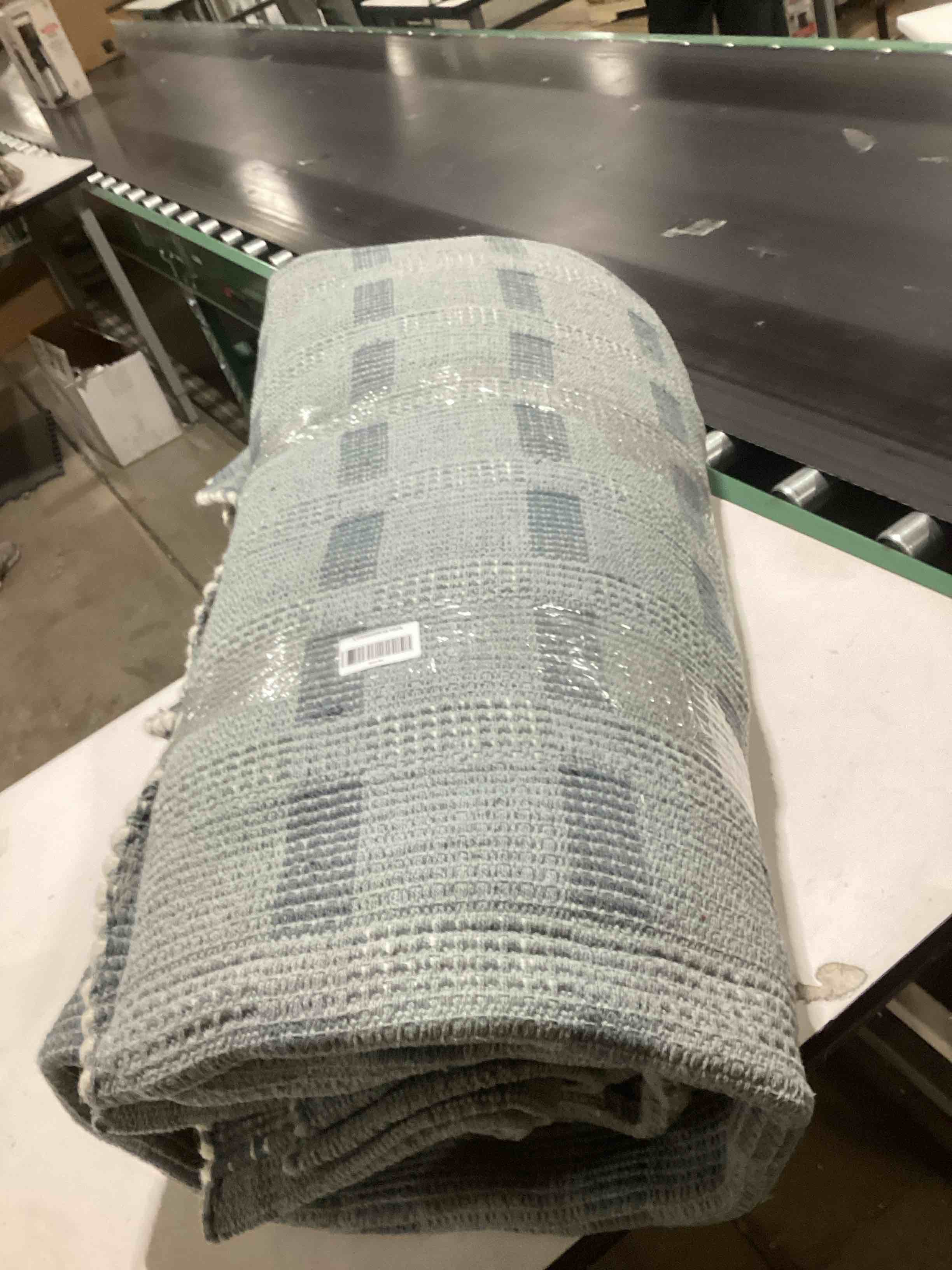 Loloi Magnolia Home by Joanna Gaines Ryder Collection RYD-02 Blue/Ivory 9'-3" x 13' Area Rug