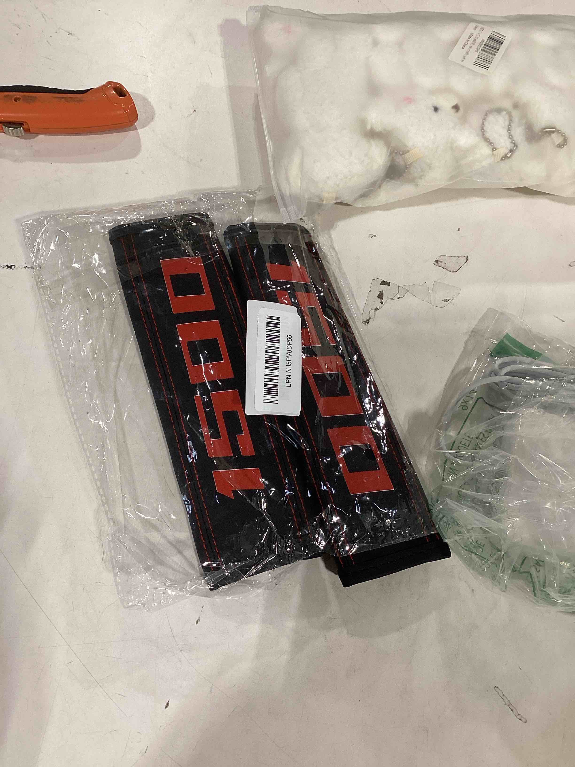 Condition photo showing As Is for fit ram 1500 Seat Belt Covers Compatible with Dodge 1500 car Accessories Shoulder Strap Pads Leather 2pcs Comfortable Safety Driving. (Black) (H-HJD-1500)