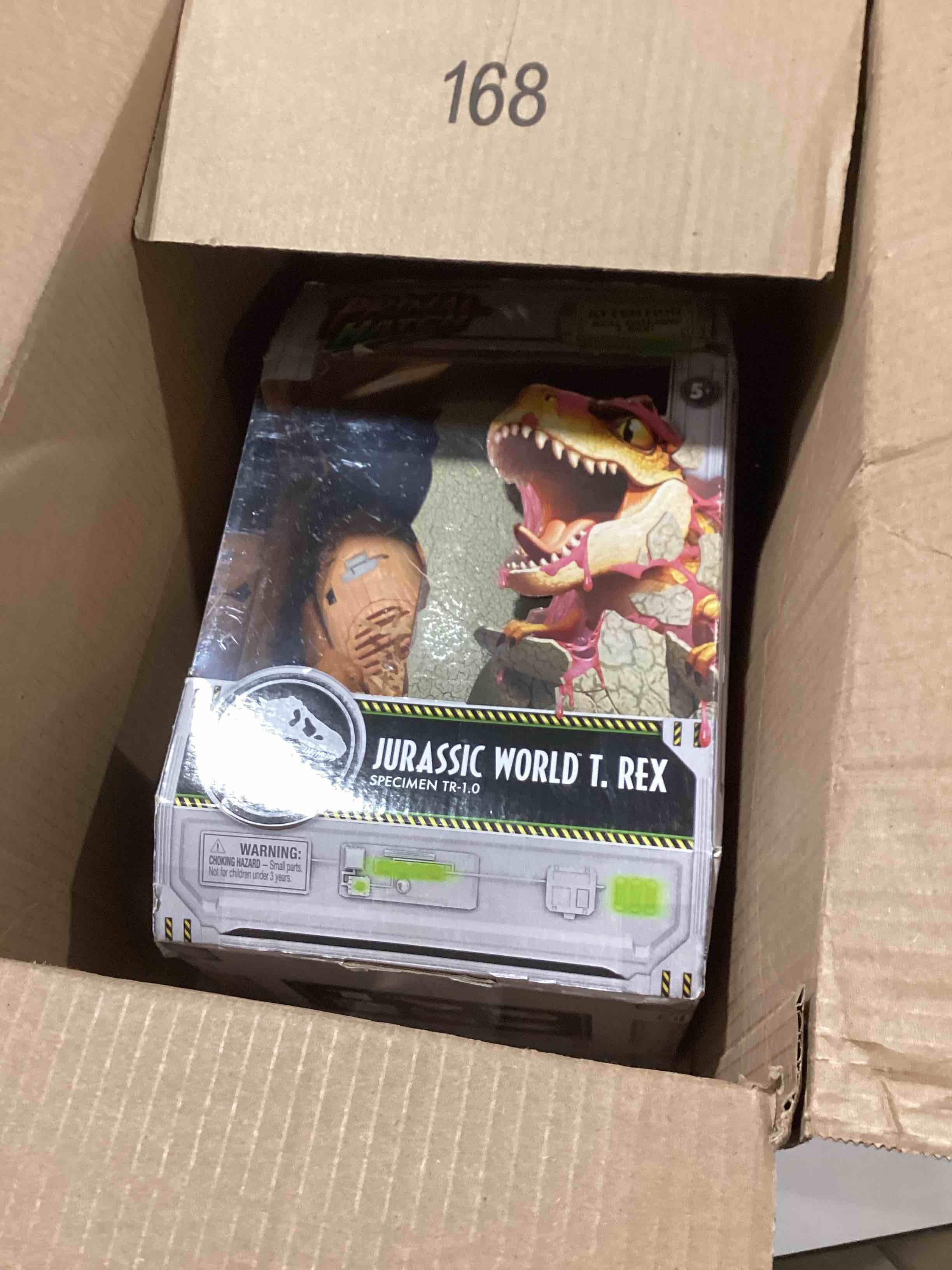 Condition photo showing As Is for primal hatch jurassic world interactive toy dinosaur & egg, hatch & train your own baby dino with 10