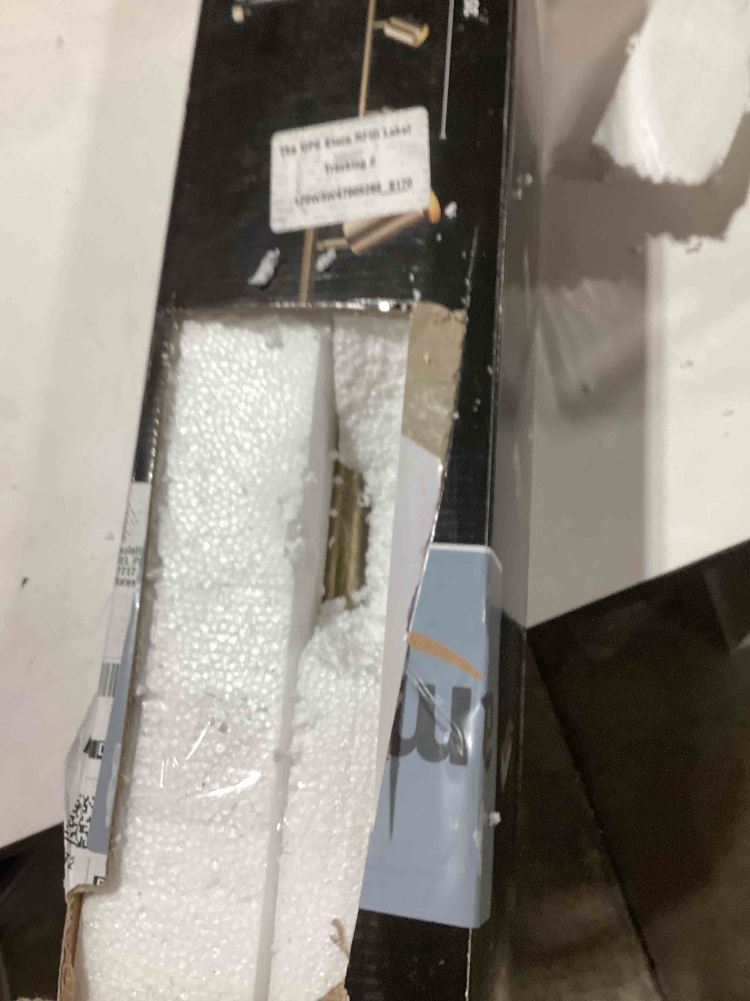 Condition photo showing As Is for Globe Electric 64000094 35" 4-Light Adjustable Height Track Lighting, Matte Brass, Pivot Shades, Cei