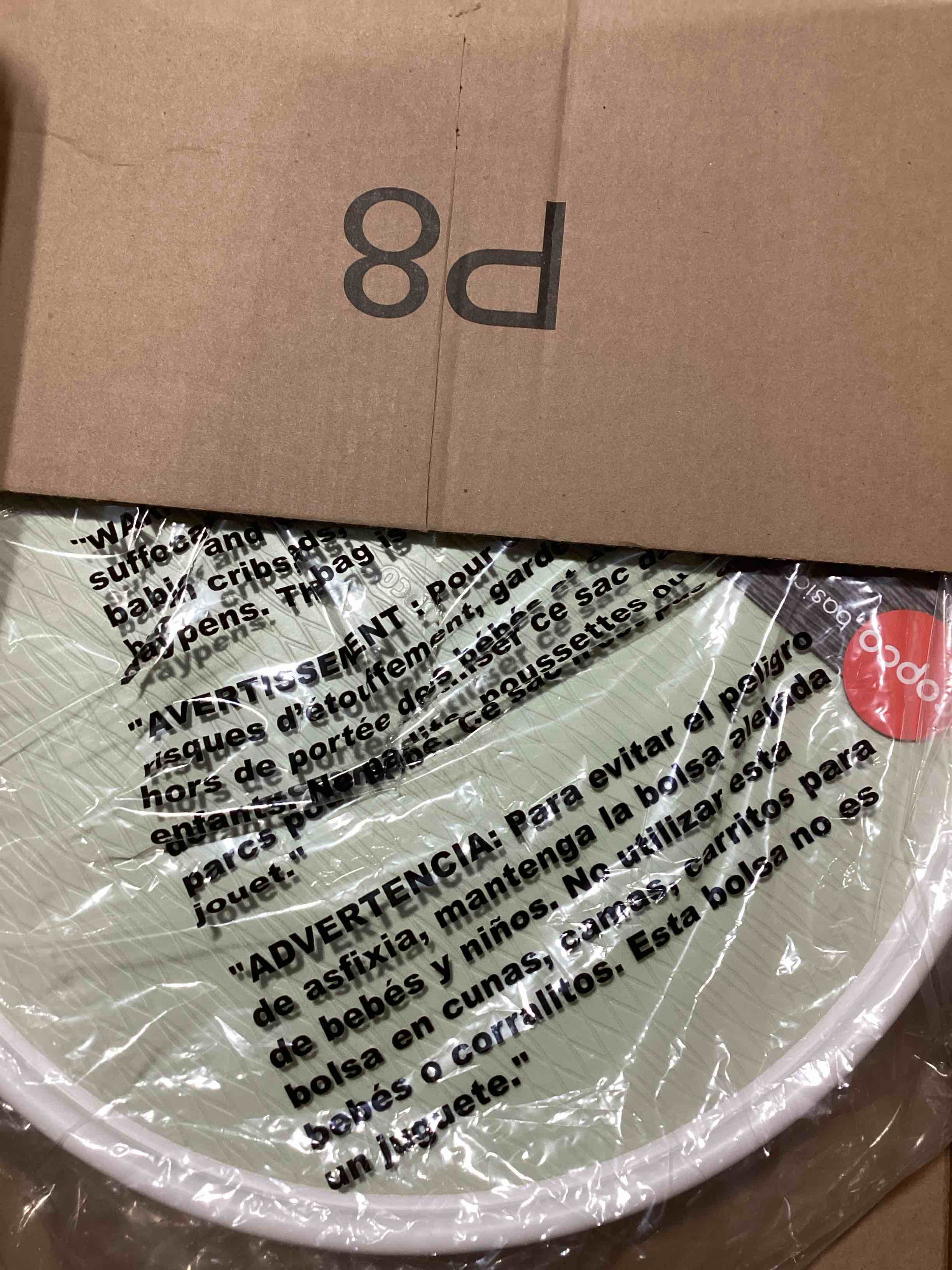 Condition photo showing As Is for Copco Basics Non-Skid Lazy Susan for Under Sink and Cabinet Storage, 18 Inch, Crystalline