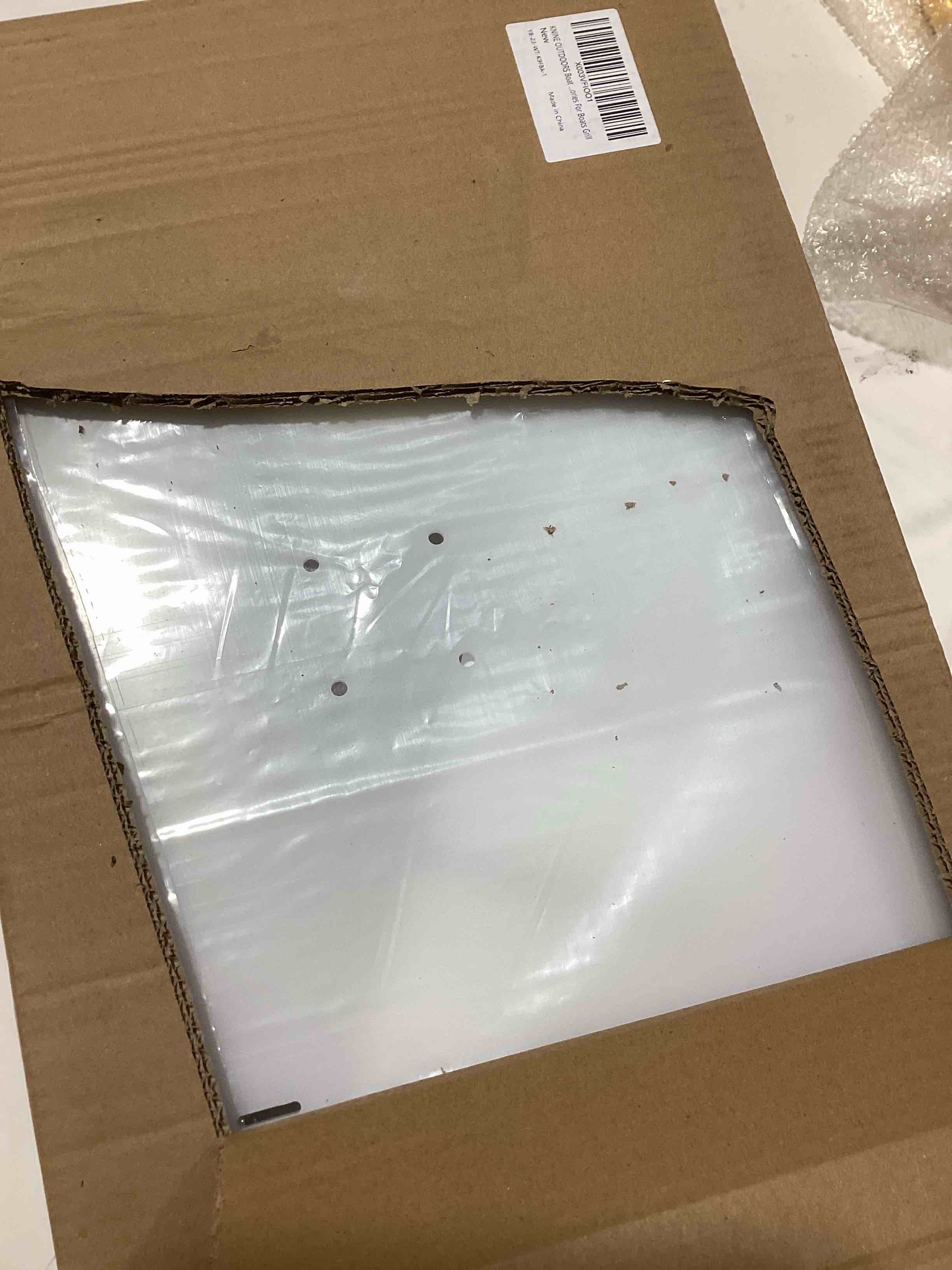 Condition photo showing As Is for KNINE OUTDOORS Bait Cutting Board for Boat, Boat Cutting Board, with Rod Holder Mount Plier Storage 