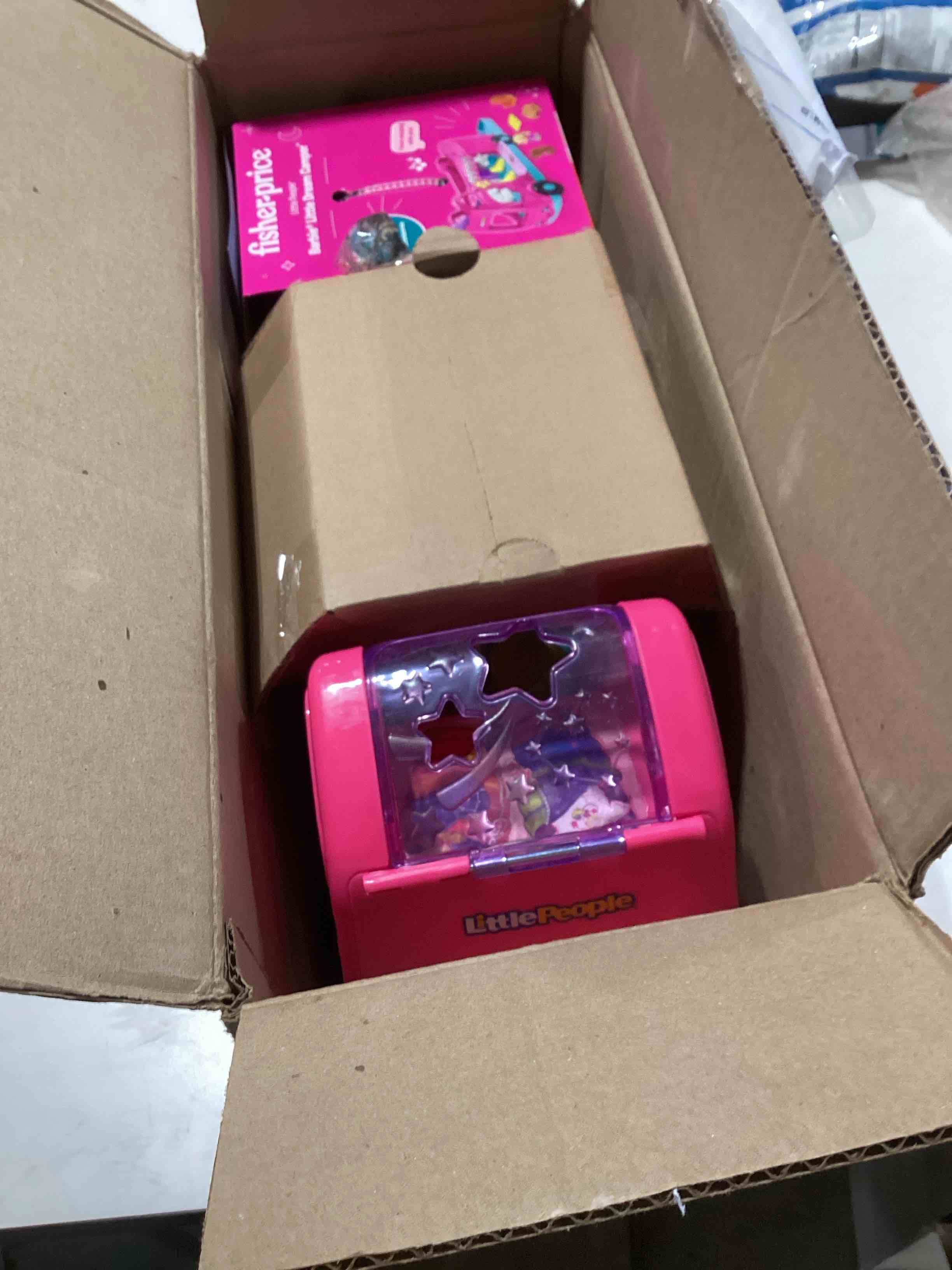 Condition photo showing As Is for Fisher-Price Little People Toddler Toy Barbie Dreamcamper RV Playset with Music Lights & Figures for