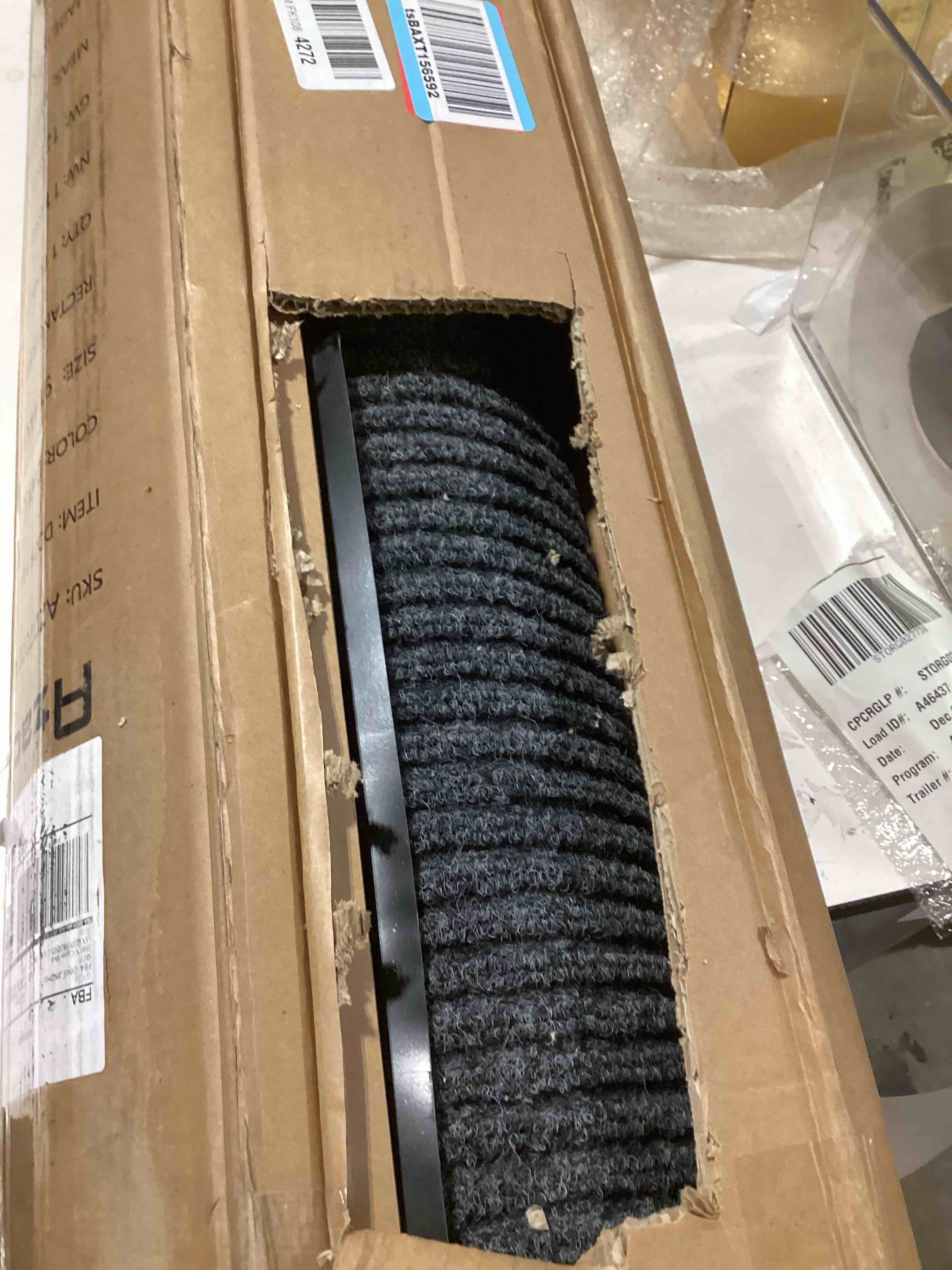 Condition photo showing As Is for Azadx 3'x10' Indoor Outdoor Door Mat Heavy Duty Front Door Mat Ultra Absorbent Muddy Dirt Resist Wel