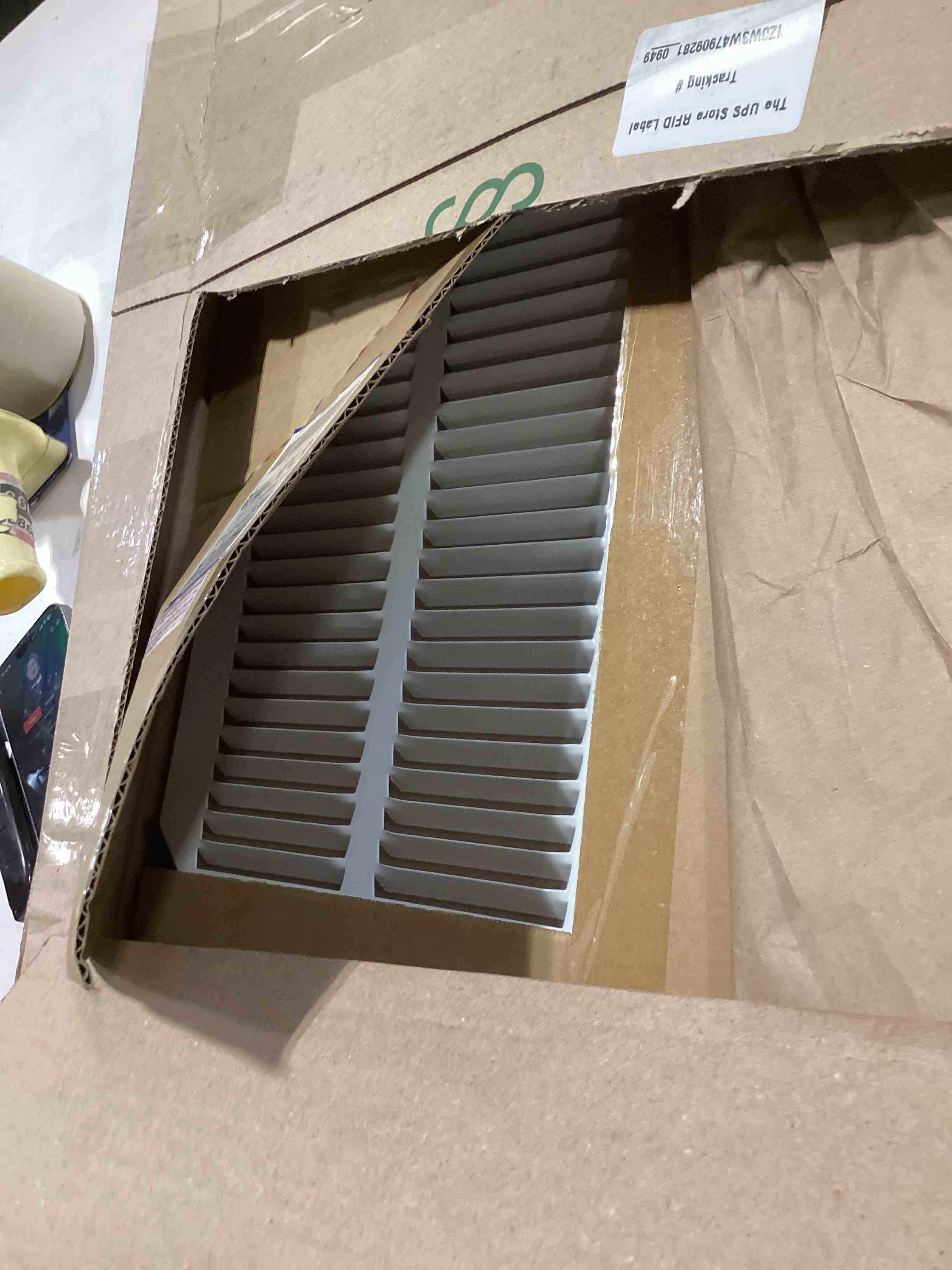 Condition photo showing As Is for air vent 