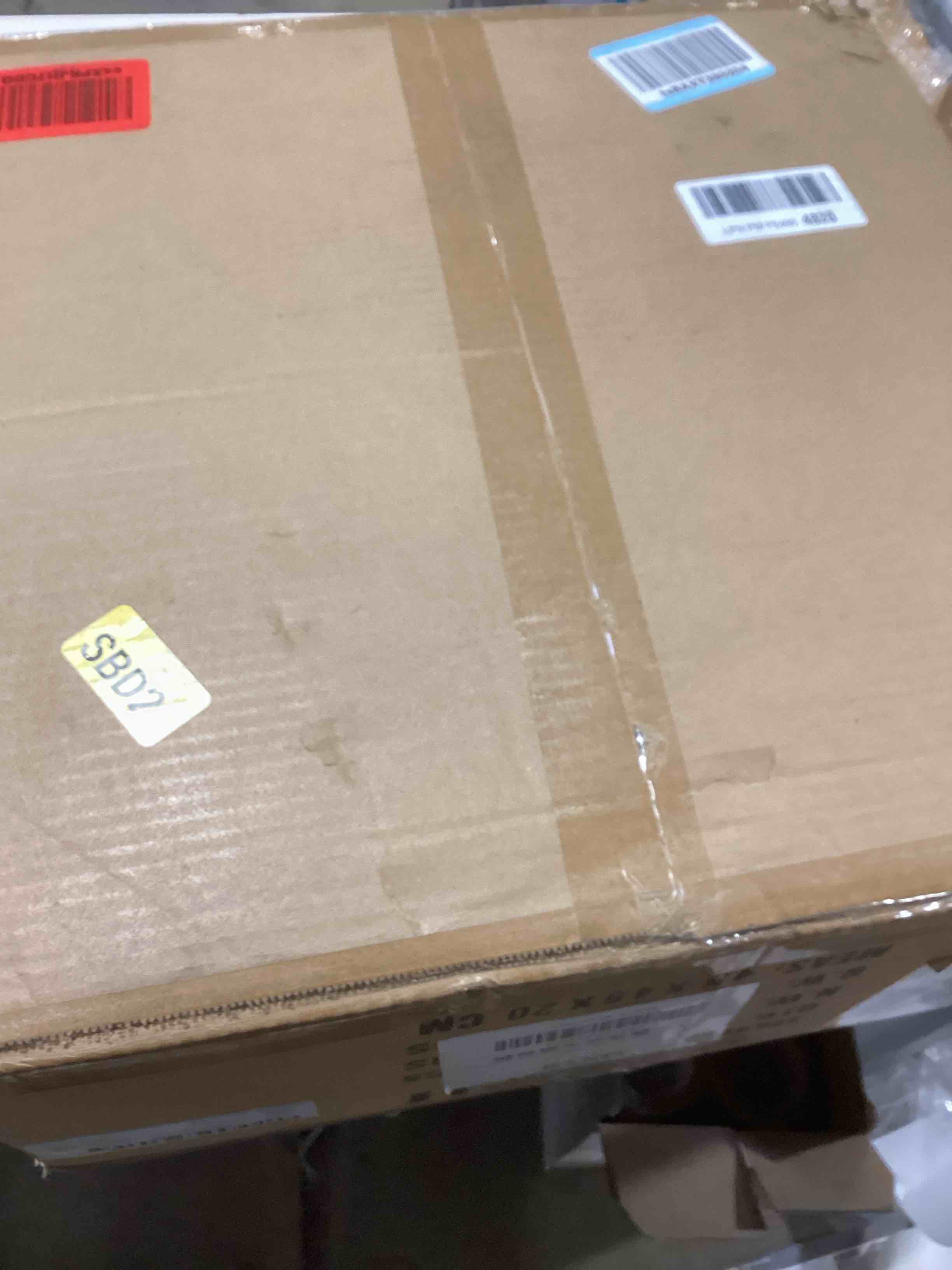 Condition photo showing As Is for Modern Large Glass Kitchen Island Pendant Light, 2 Pack 13.7''' Brass Clear Adjustable Island Pendant Lights,1 Light Indoor Pendant Light, for Kitchen Dining Bathroom Bedroom,Included 2 Bulb 2Pack gold 13.7IN