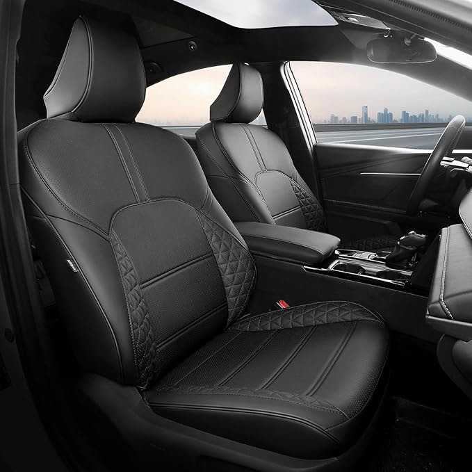 freesoo toyota camry seat covers full set custom fit for hybrid se,hybrid le 2026 2025 models, premi
