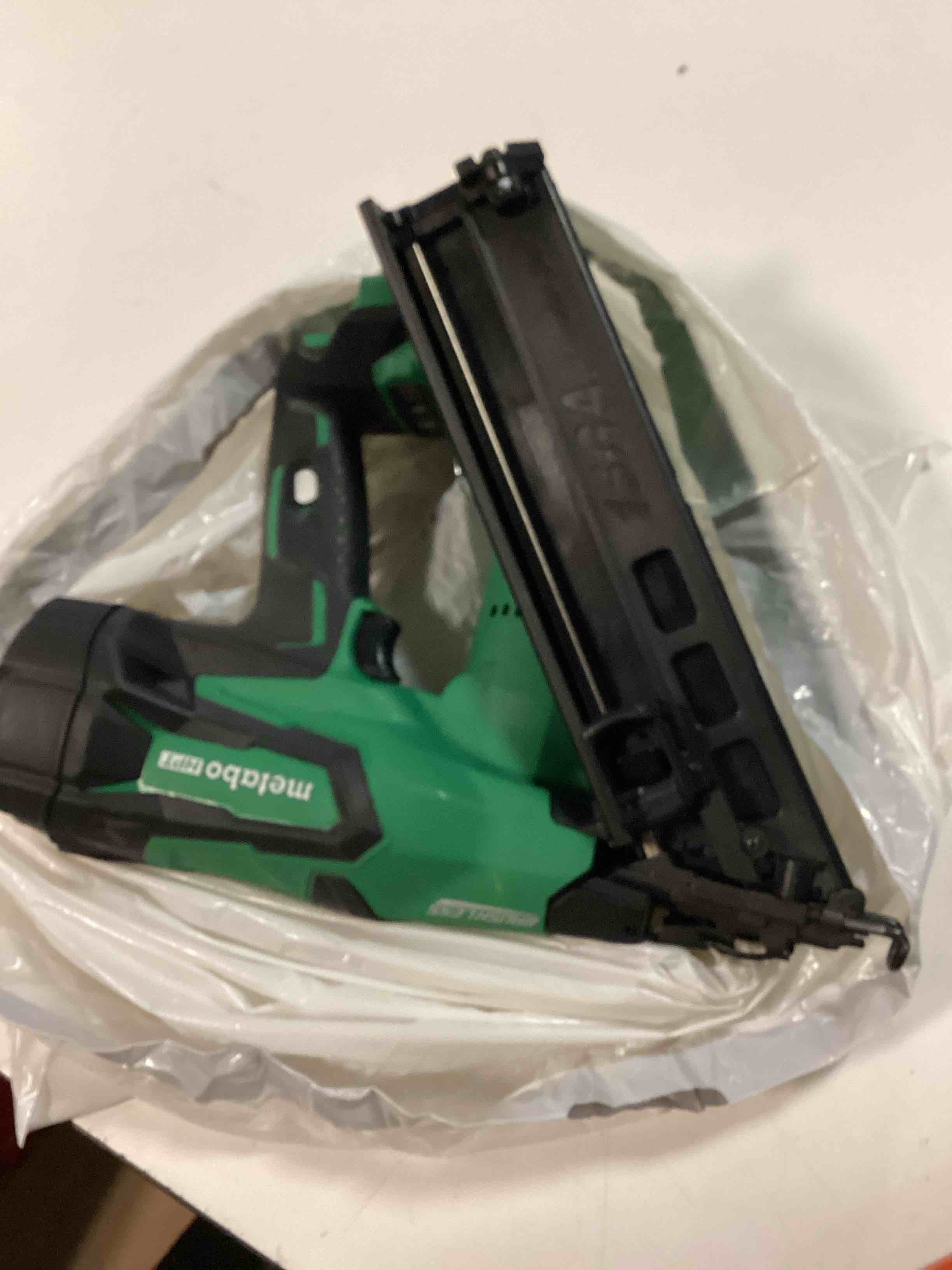 Condition photo showing As Is for (similar)Metabo HPT MultiVolt 36-Volt 21-Degree Cordless Framing Nailer (Paper Strip) with MultiVolt 18-Volt 23-gauge Cordless Pin Nailer