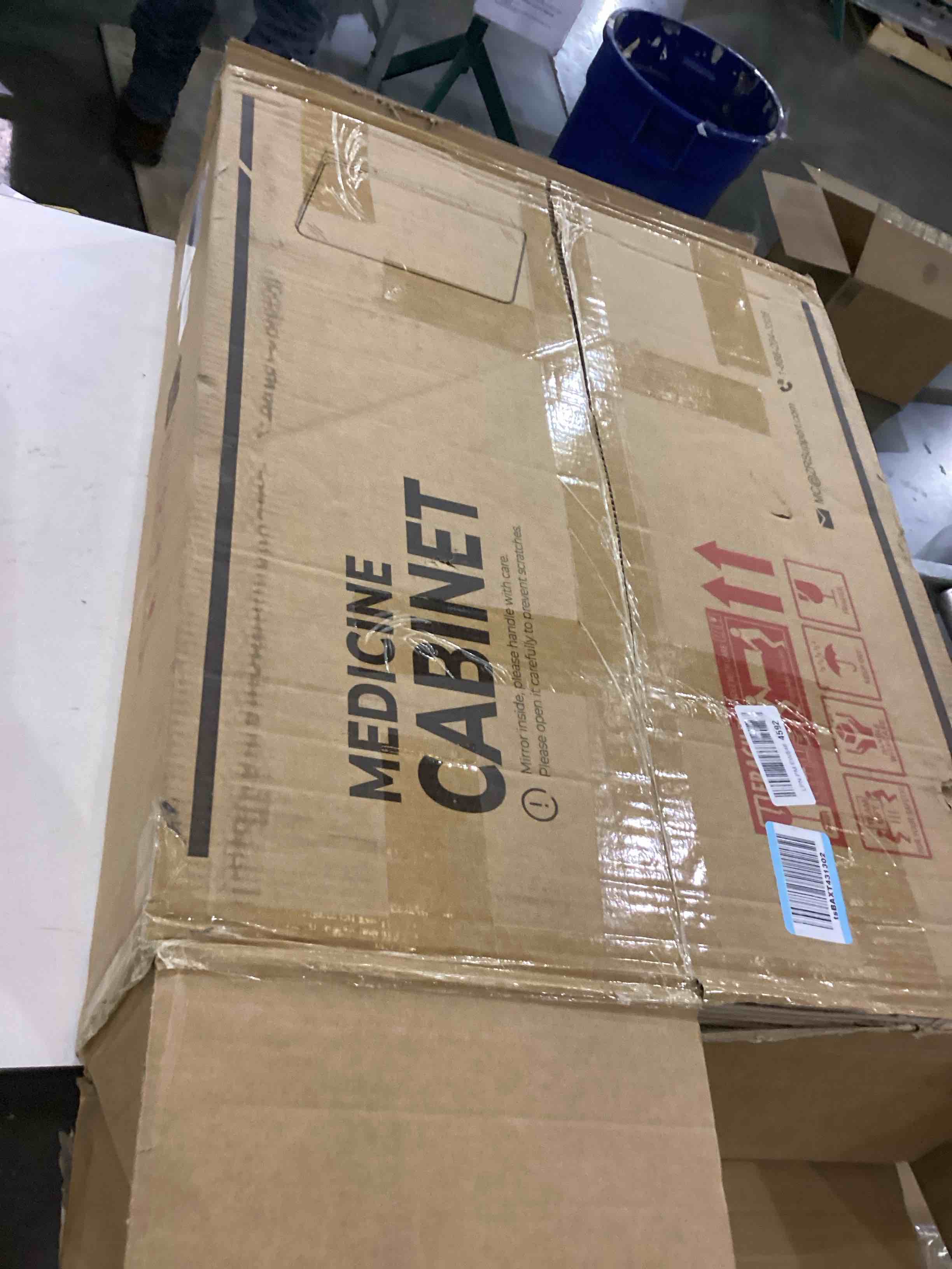 Keonjinn 20 x 26 Inch Brushed Nickel Recessed Medicine Cabinets, Bathroom Mirrored Medicine Cabinet,