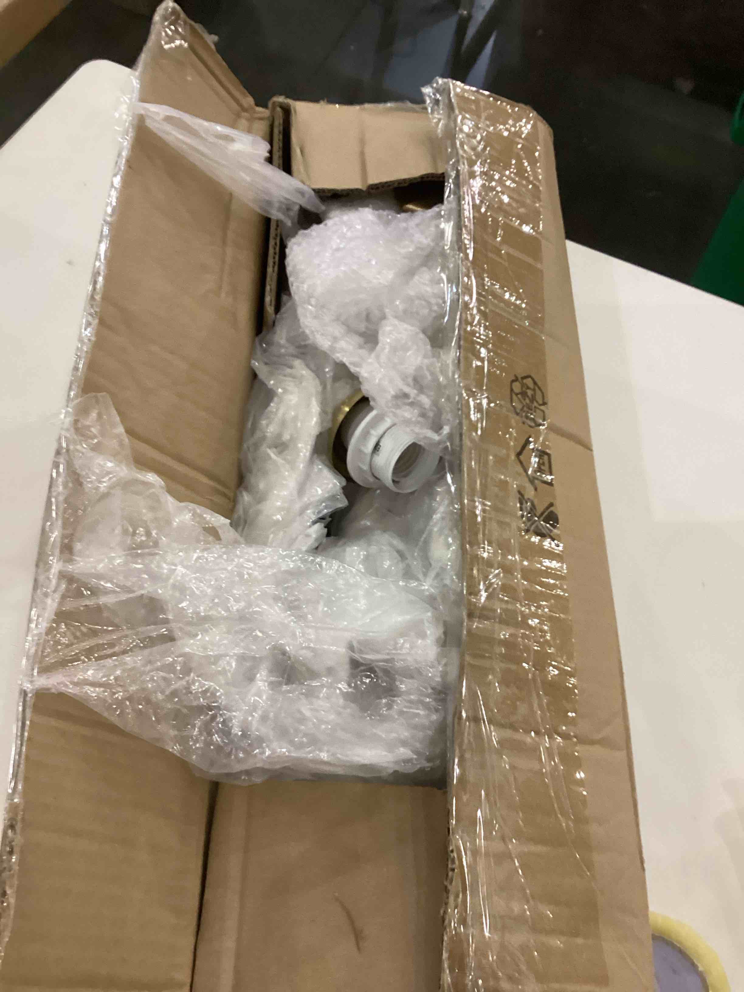 KCO Lighting Vintage Green Glass Chandelier 3 Light Globe Sputnik Chandeliers Modern Brushed Gold Ch