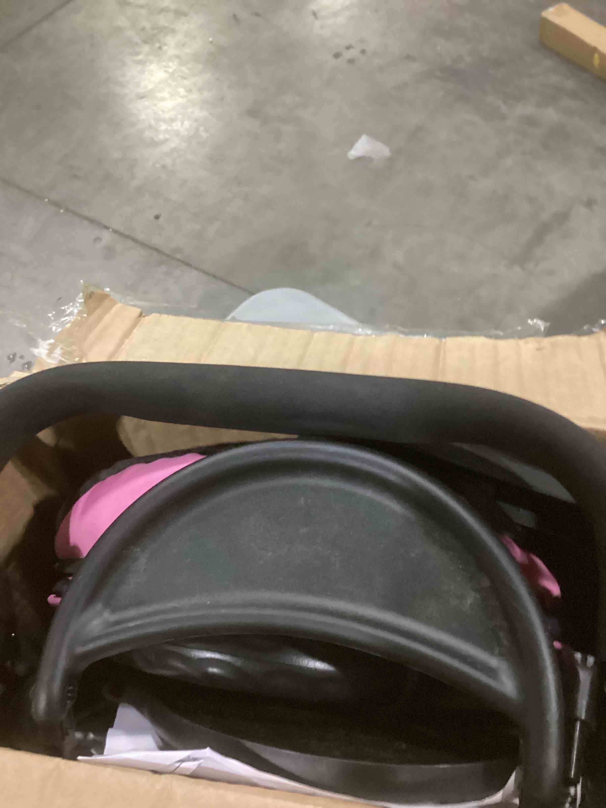 Condition photo showing As Is for Bayer Design Dolls: Xeo Twin Pram: Stars Navy & Pink - Matching Handbag, Adjustable Handle, Dolls Up to 20", Ages 3+