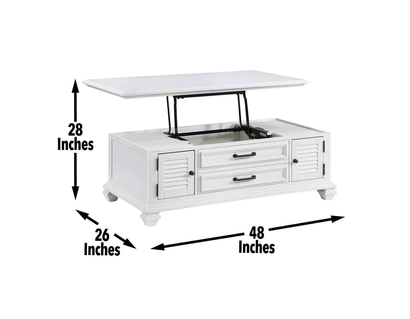 CT100C Charlestown lift top coffee table 