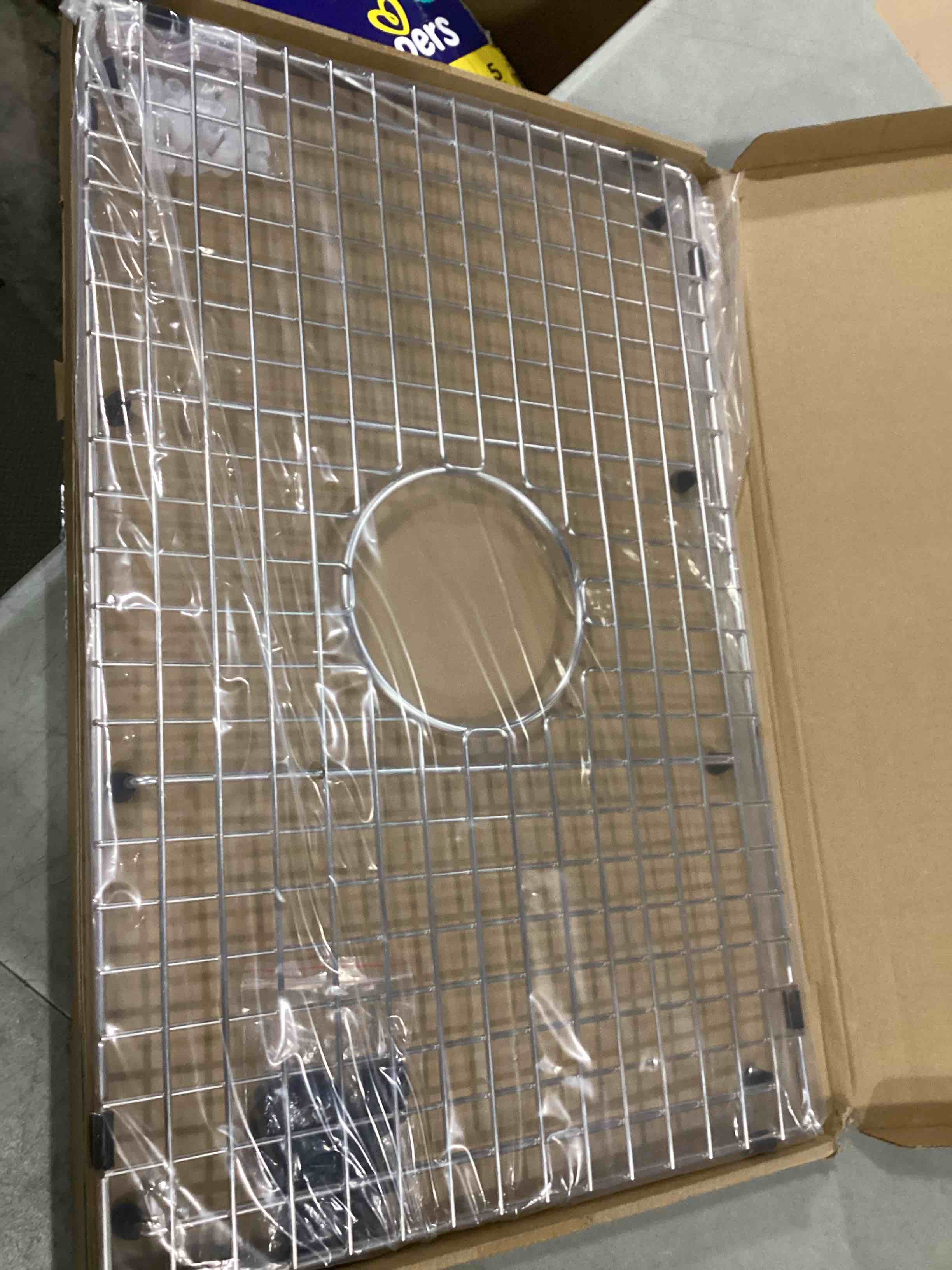 Condition photo showing Good Condition for Serene Valley Sink Bottom Grid 22" X 14-1/2", Centered Drain with Corner Radius 3/8", Sink Protector SVH2215C