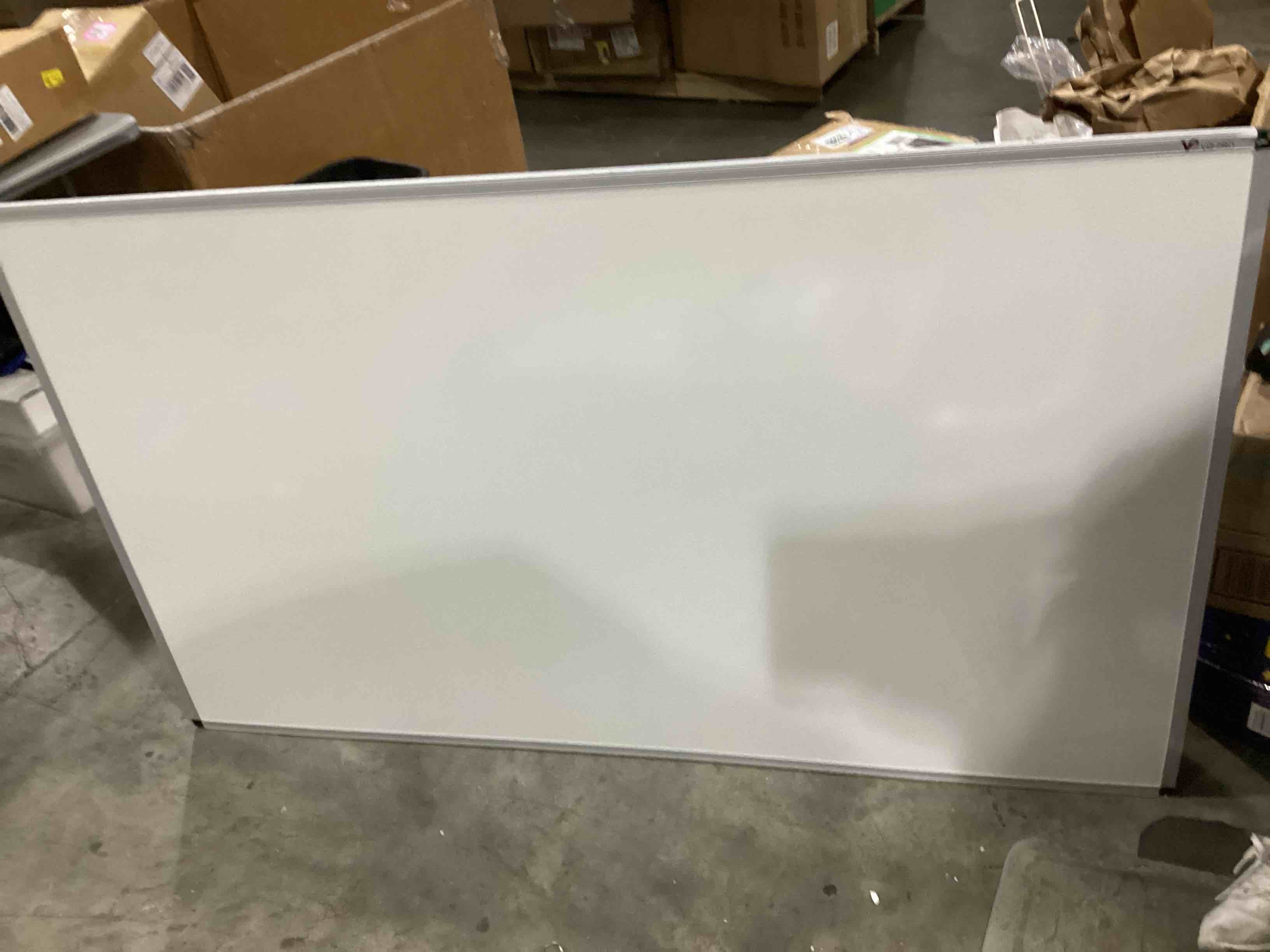 VIZ-PRO Magnetic Dry Erase Board, 72 X 40 Inches, Silver Aluminium Frame