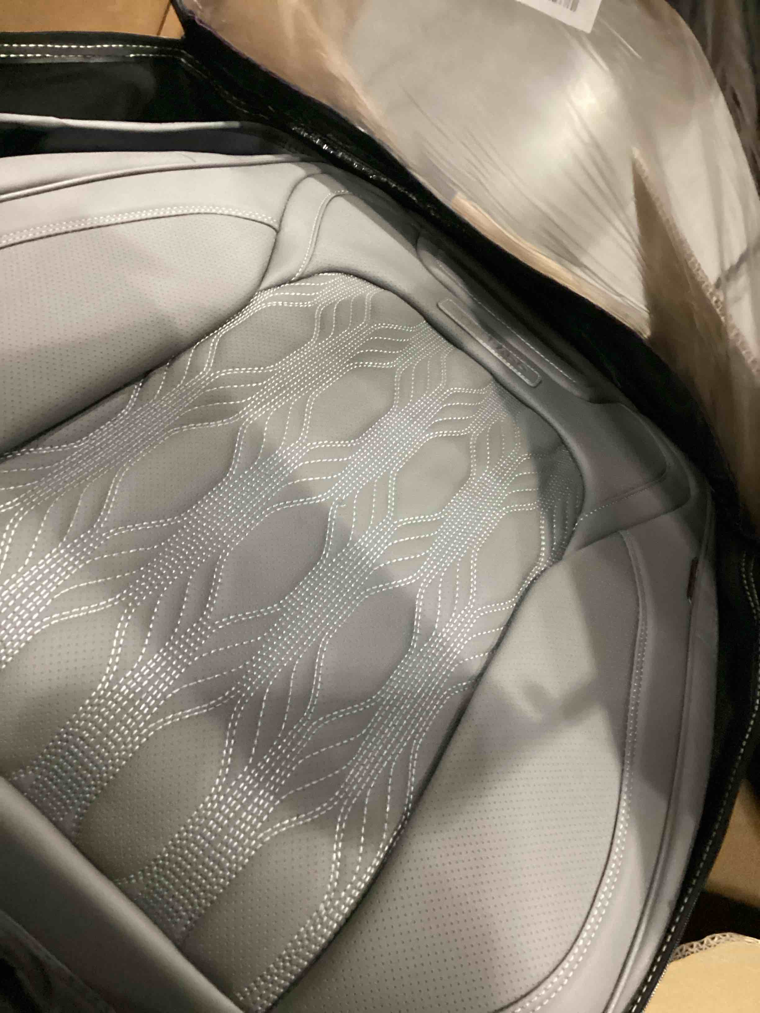 Coverado Car Seat Cover Full Set, Front and Back Seat Covers for Cars, 5 Seats Luxury Leather Seat Covers, Waterproof Car Seat Protectors, Gray Seat Covers, Driver Seat Cushions Fit for Most Vehicles