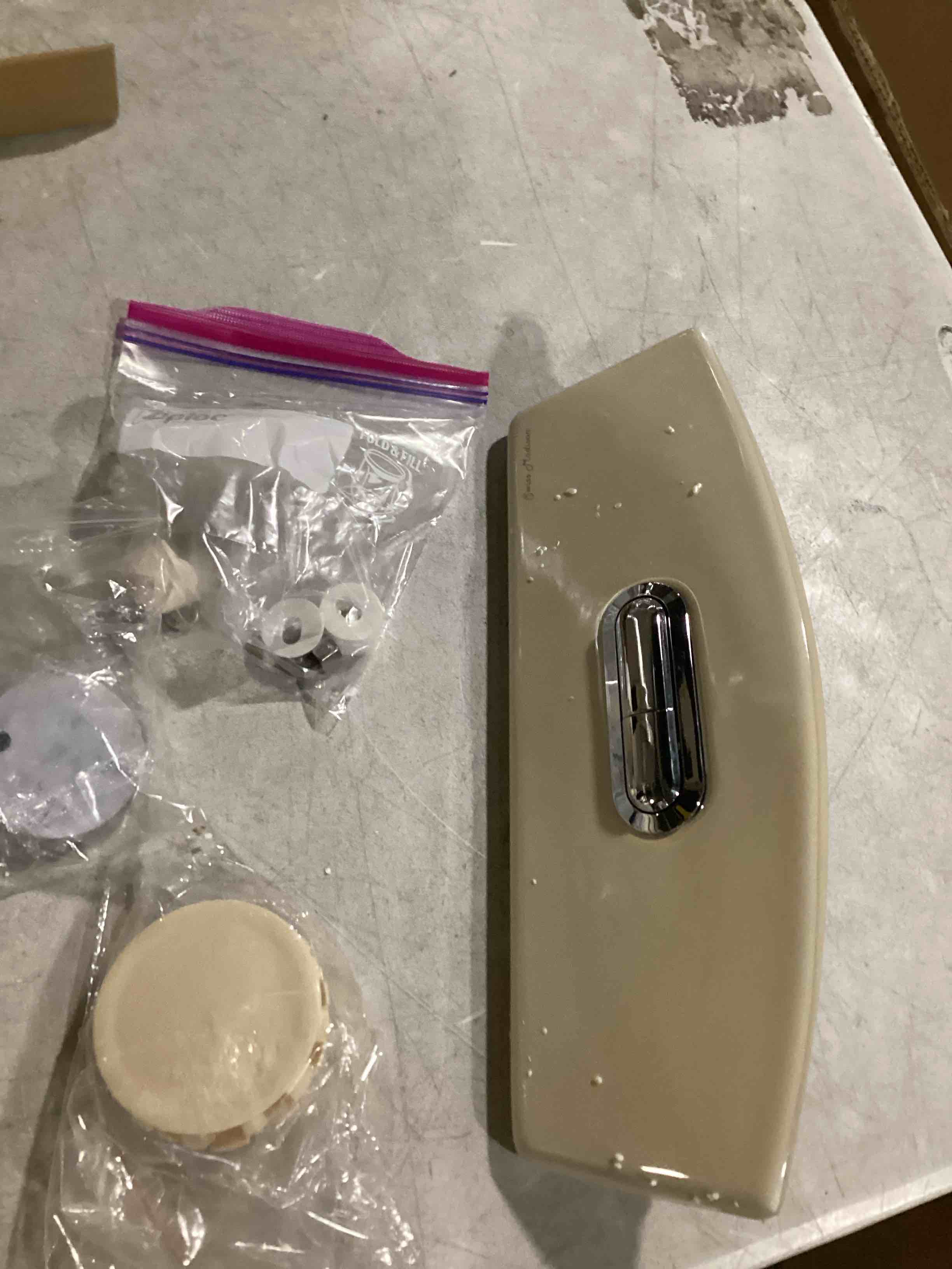 Condition photo showing Good Condition for (Incomplete, Only top ) Swiss Madison St. Tropez Two-Piece Elongated Toilet Vortex™ Dual-Flush ADA Toilet 1.1/1.6 gpf