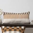 Atelier Contemporary Geometric Hand-Woven Throw Pillow