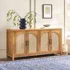 Eilisha Modern Reeded Sideboard with Arched Doors