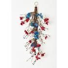 26" Red, White & Blue Fourth of July Flowers Teardrop