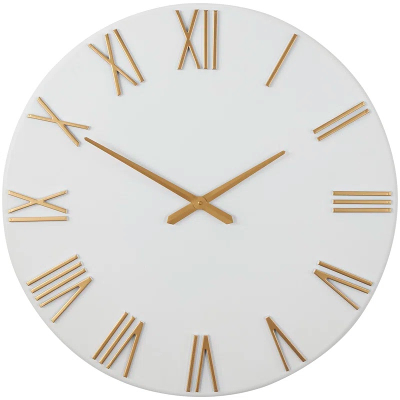 Oversized Hiawassee Round 31" Metal Wall Clock