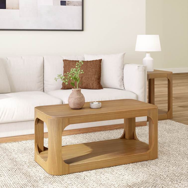 Jasmarie 4 Legs Coffee Table with Storage
