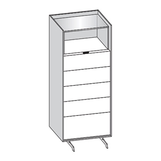 (missing part) bookcase color black