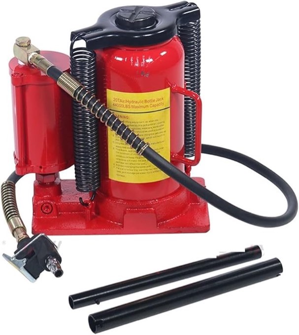 hydraulic floor jack 20-ton air hydraulic bottle jack 20t car service tool pneumatic jack for vehicle tire change lifting truck/automotive repair home inspection jack