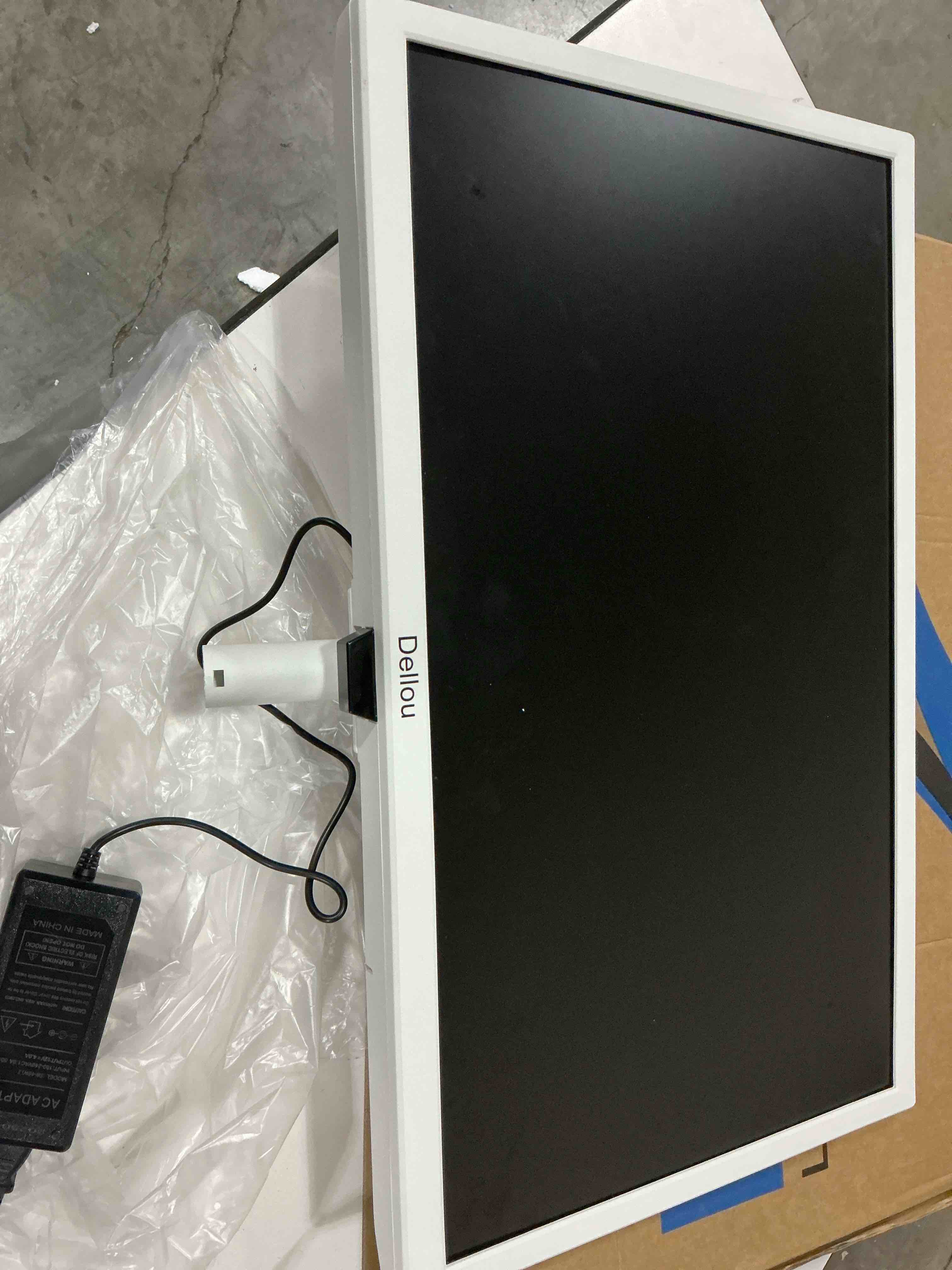 Condition photo showing As Is for 24 inch CCTV White Monitoring Display Screen Security Camera Monitor Multi-Function Interface HDMI, AV, BNC, VGA, USB, PC Input Computer LCD Monitors 1920x1080 Full HD white 24inch