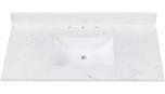 43'' Composite Single Vanity Top with Sink and 3 Faucet Holes