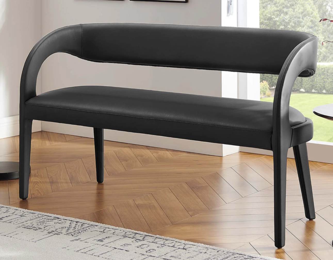 Modway Pinnacle Vegan Leather Accent Bench