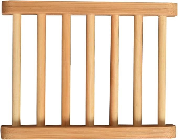 (incomplete) ABOOFAN Wooden Soap Holder Natural Soap Rack for Bathroom