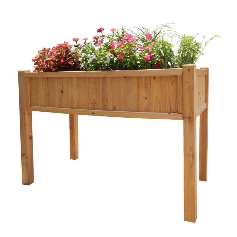 (incomplete) Aquashicola Cedar Wood Elevated Garden Bed Raised Planter, Mortise and Tenon Structure-Stronger