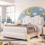 (incomplete) Upholstered Kid Bed with LED Light