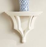 Gianinna Half-circle Mango Bracket Shelf