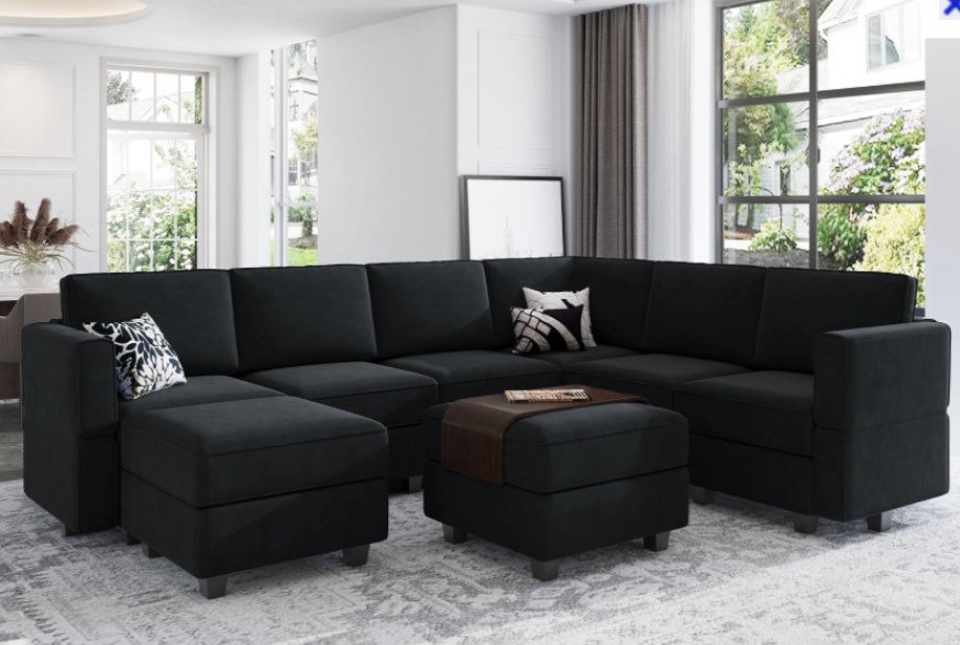 INCOMPLETE Long Seat Frame & Back Frame & Back Cushion & Corner