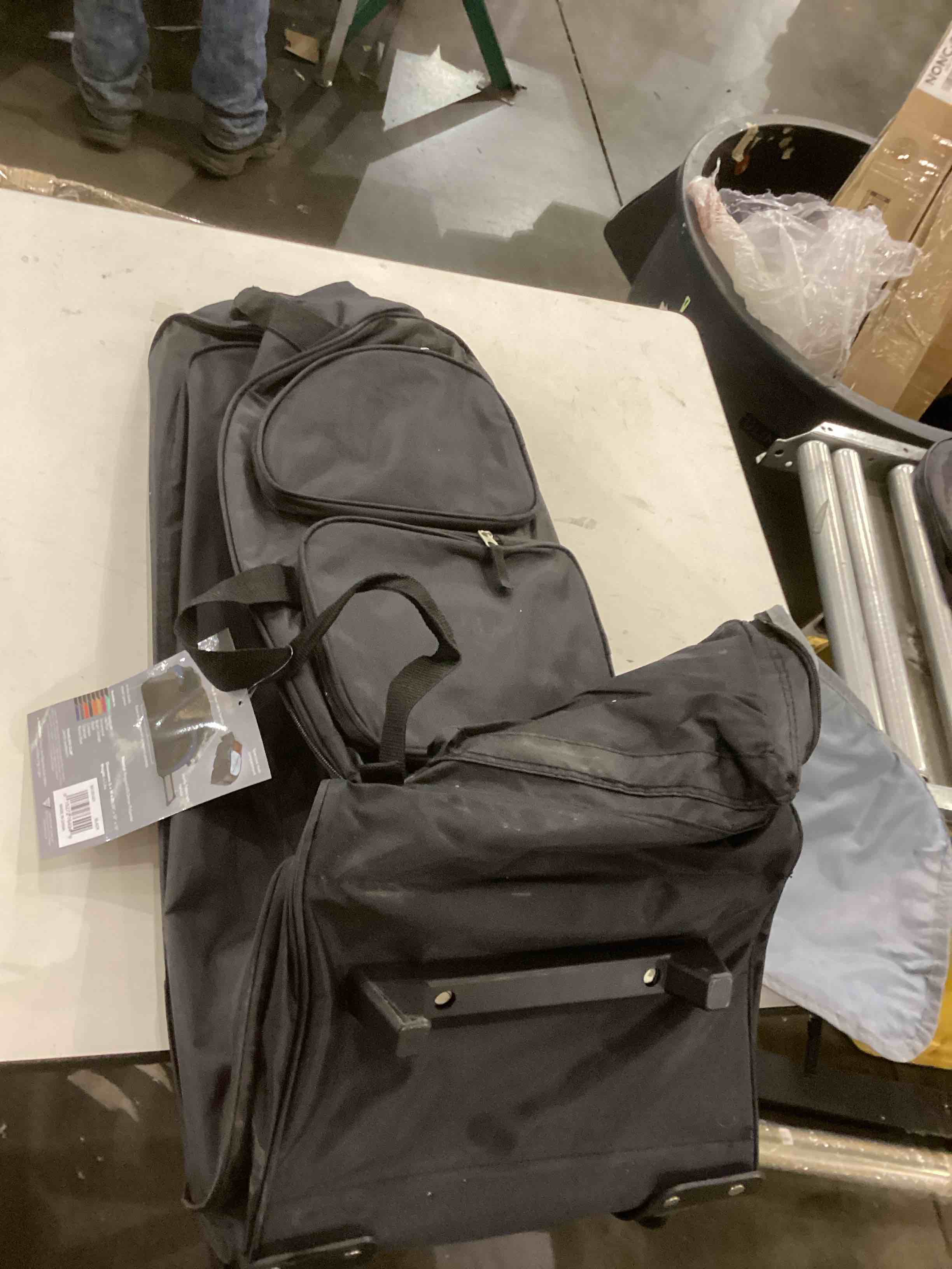 Travelers Club Xpedition 30 Inch Multi-Pocket Upright Rolling Duffel Bag