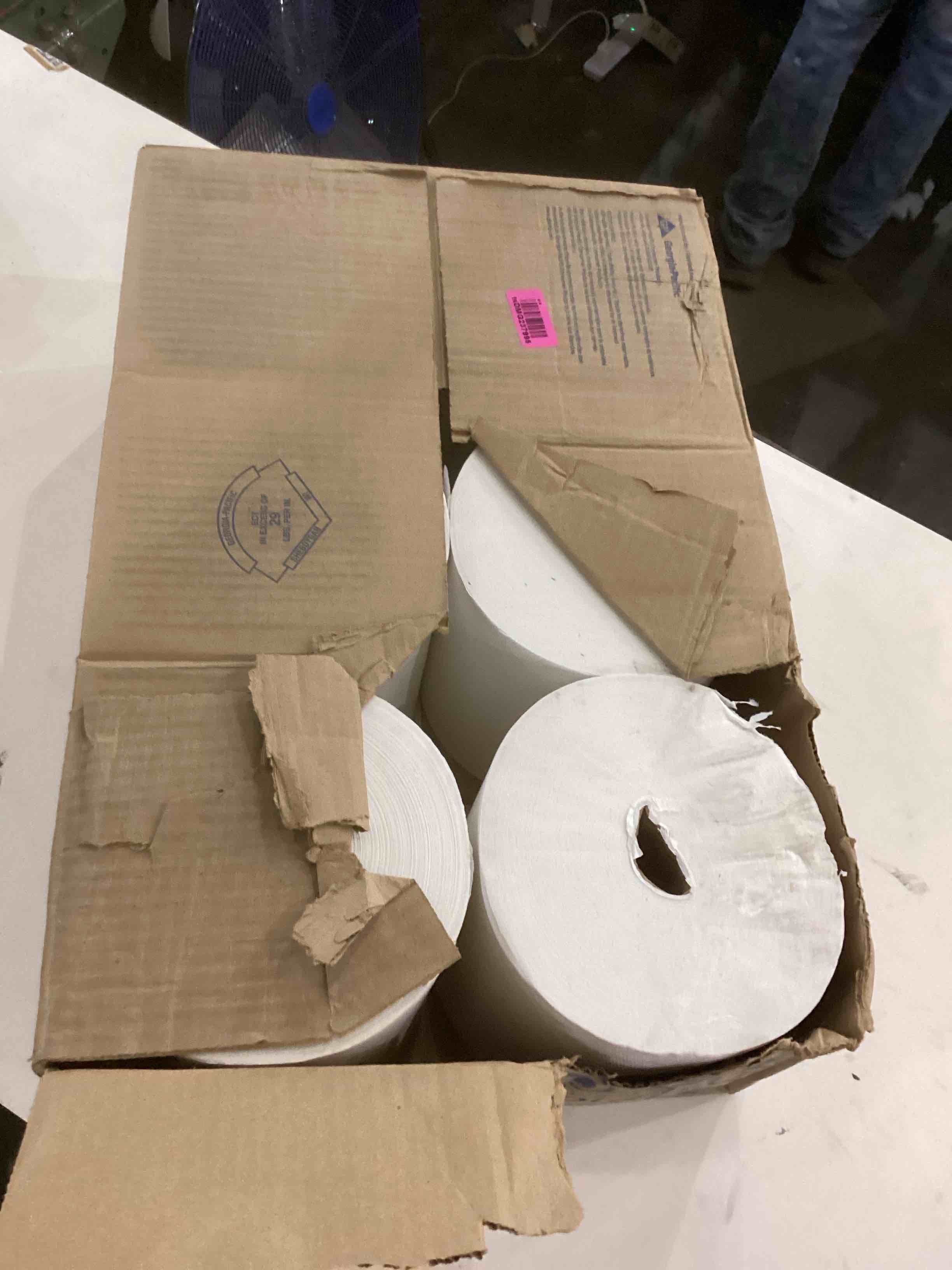 hardwound 1 ply roll towel  6 rolls